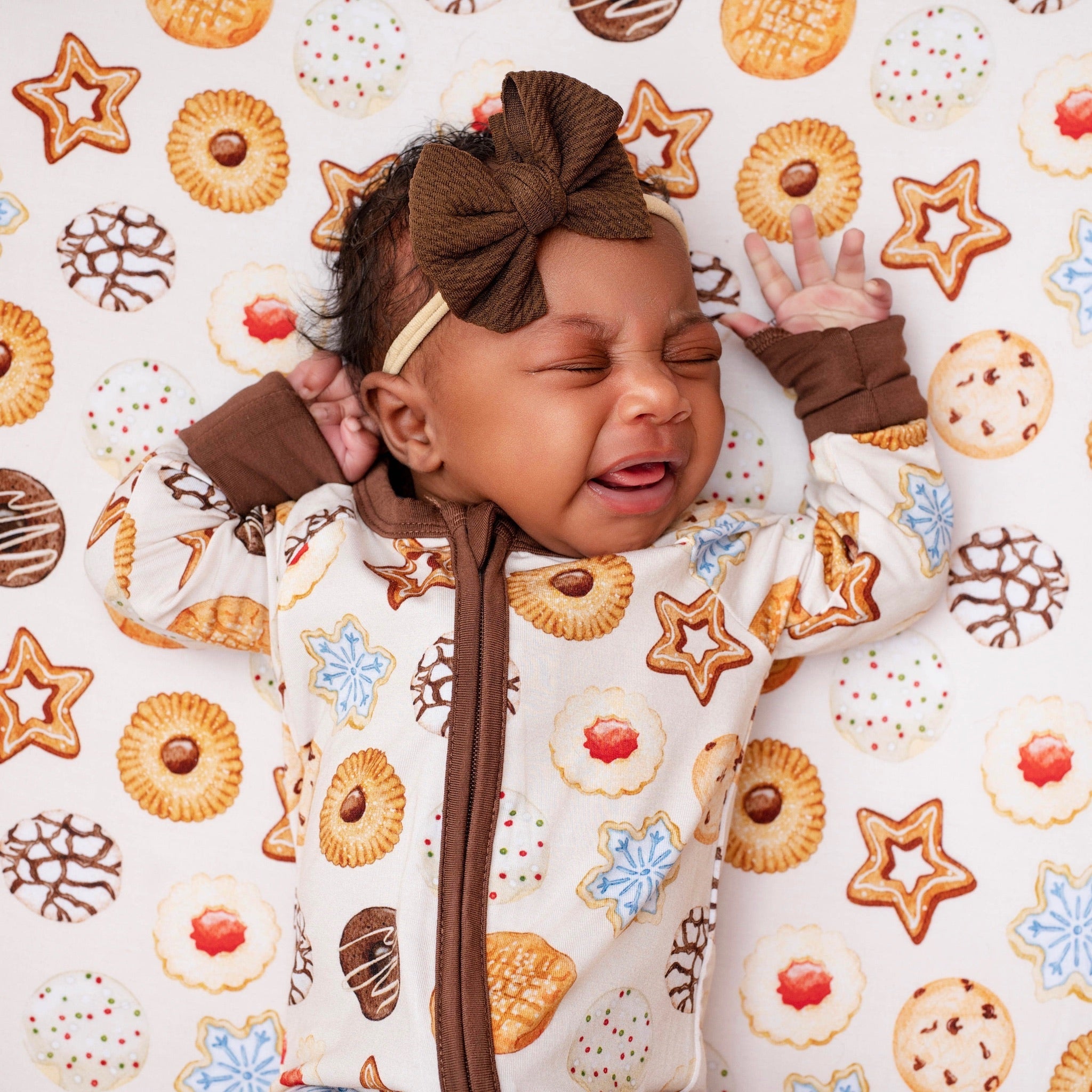 Chocolate | Baby Girl Nylon Bow