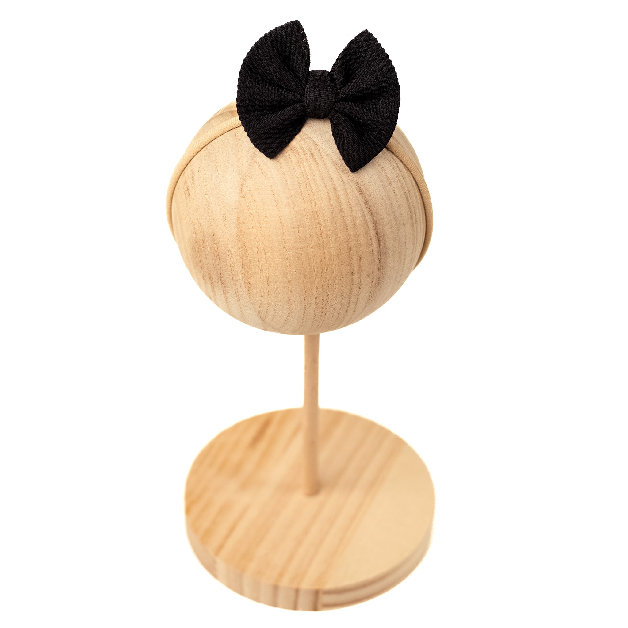 Black | Baby Girl Nylon Bow
