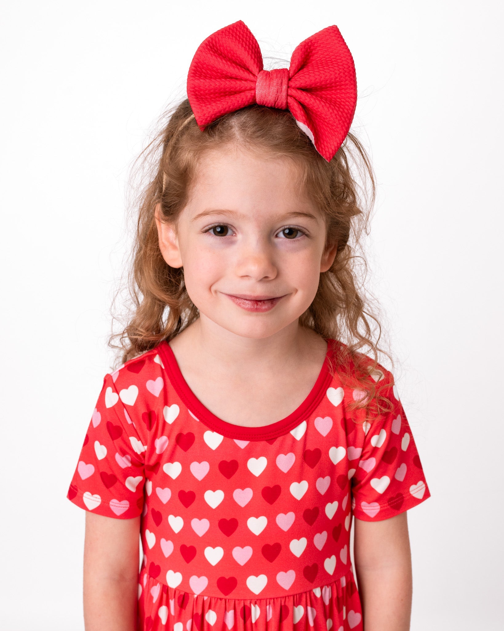 Ruby Red | Toddler Girl Nylon Bow