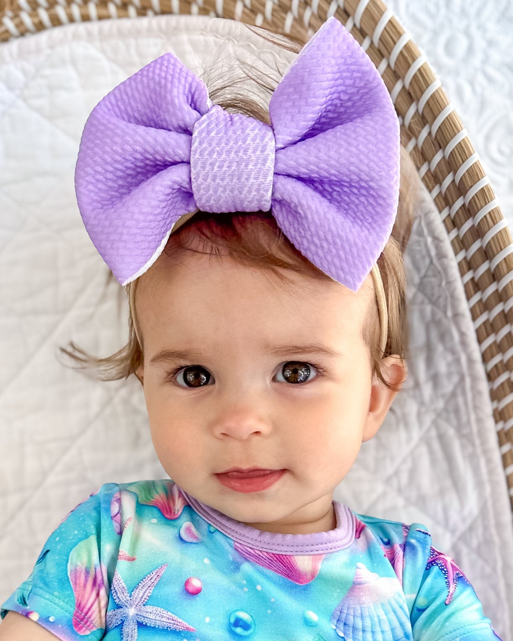 Pale Lavender | Toddler Girl Nylon Bow