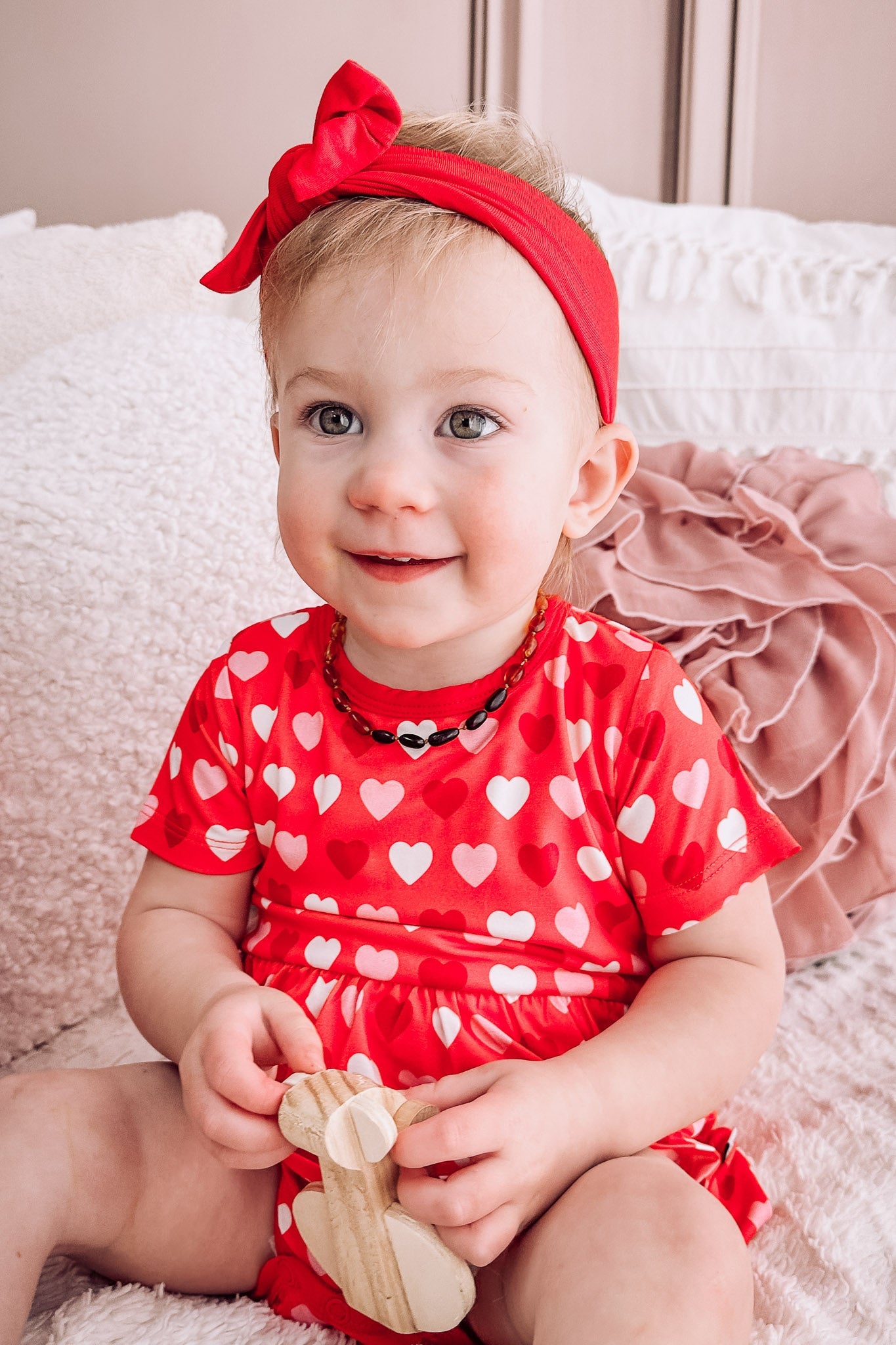 Sweet Little Hearts | Baby & Toddler Bamboo Bodysuit Dress