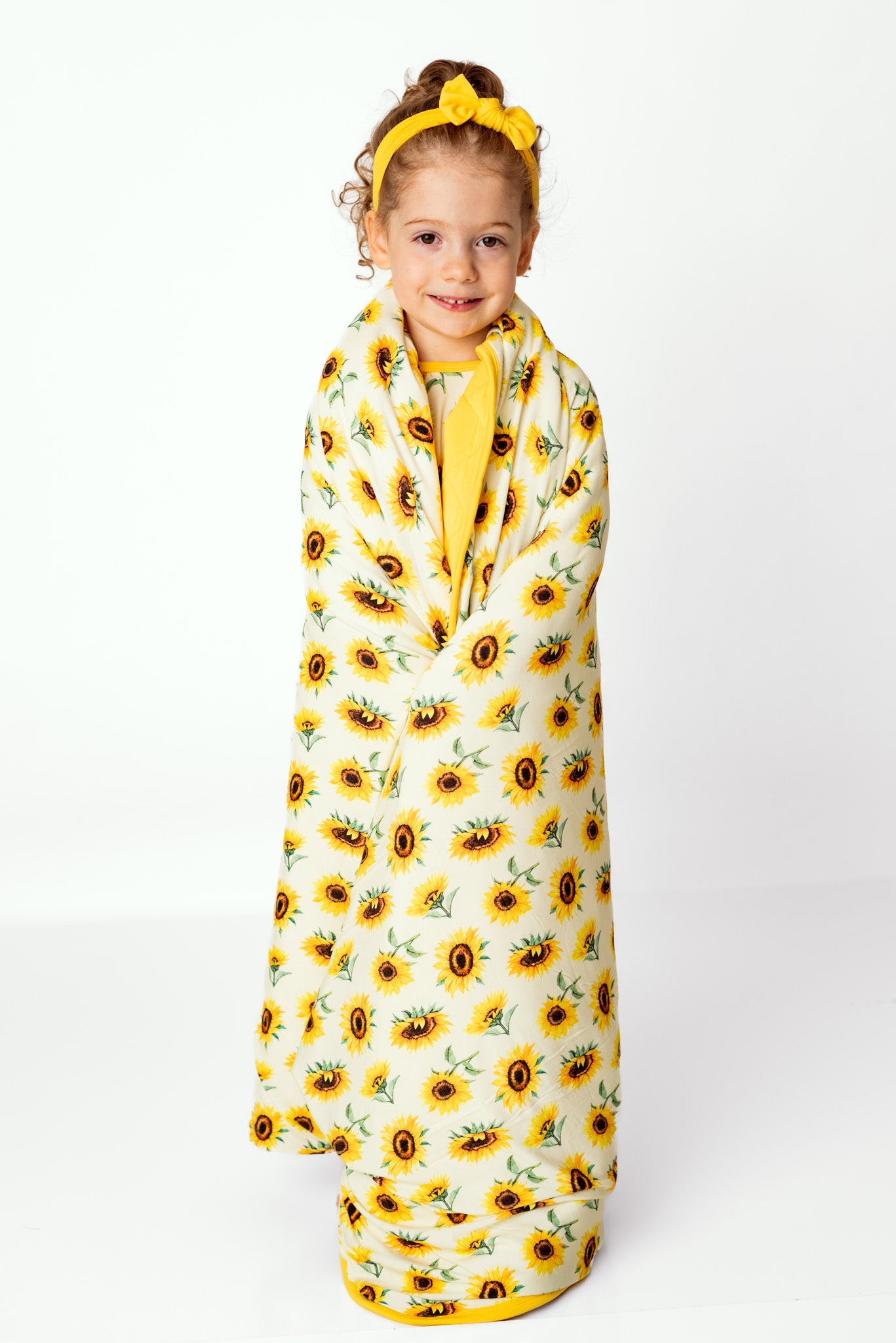Sunflowers | Quilted Bamboo Toddler Blanket