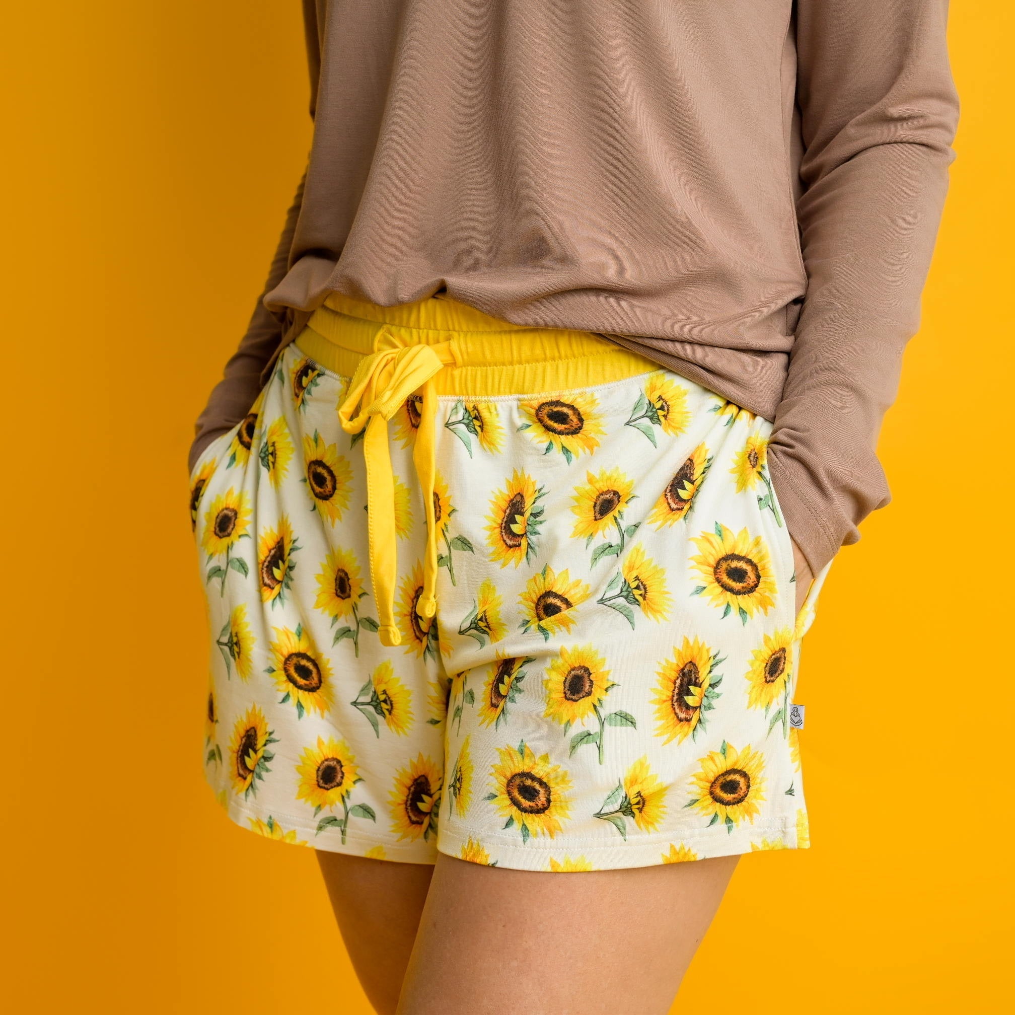 Sunflowers | Women's Bamboo Pajama Shorts