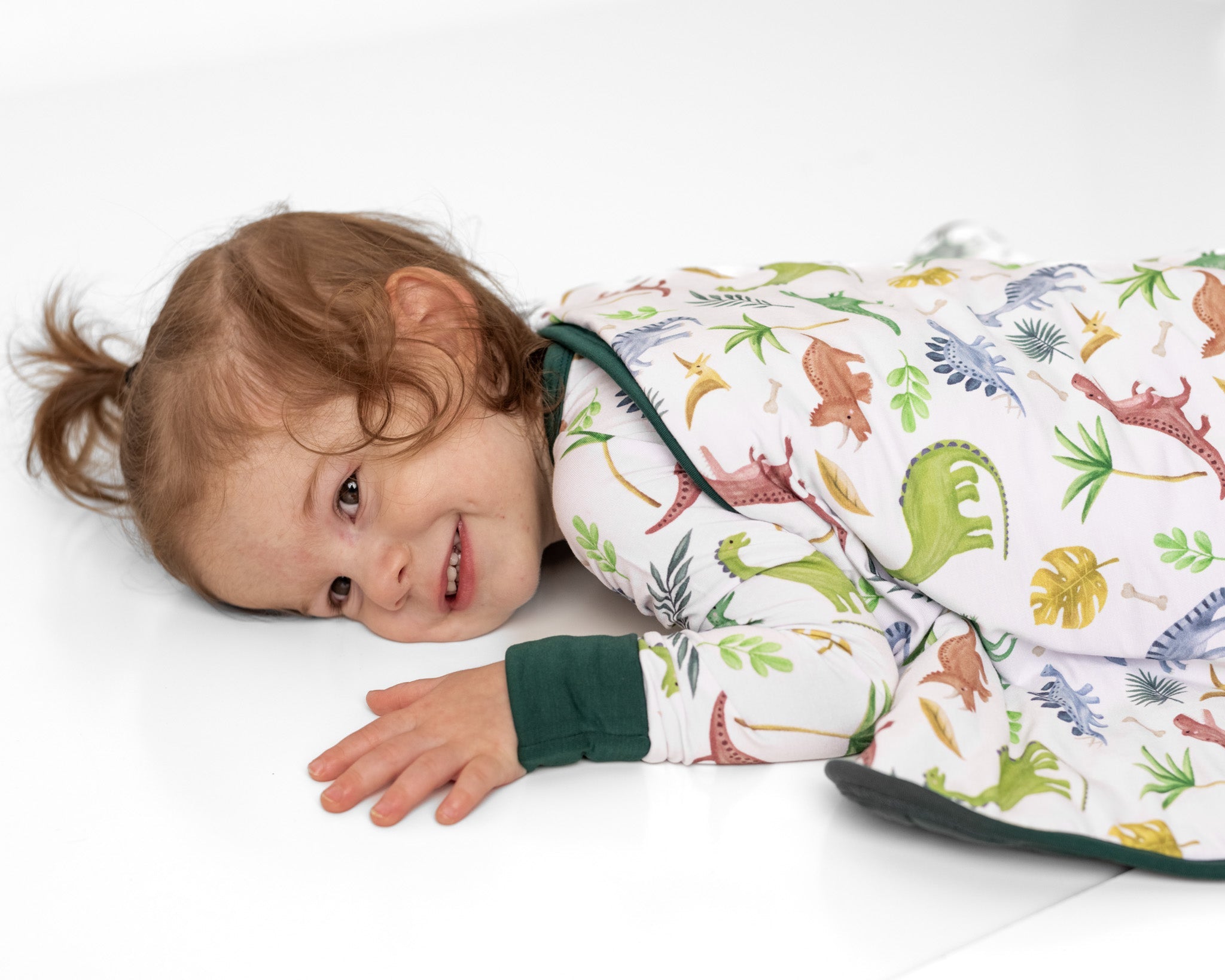 Dinosaur Land | Mini Quilted Bamboo Baby Blanket