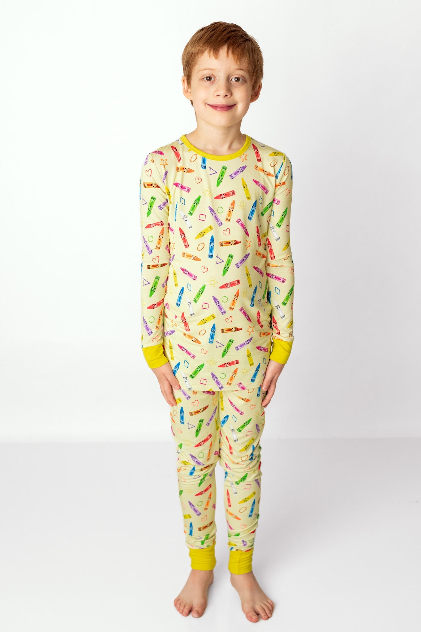 Crayon Crew | Two-piece Bamboo Long Sleeve Toddler & Kids Pajamas