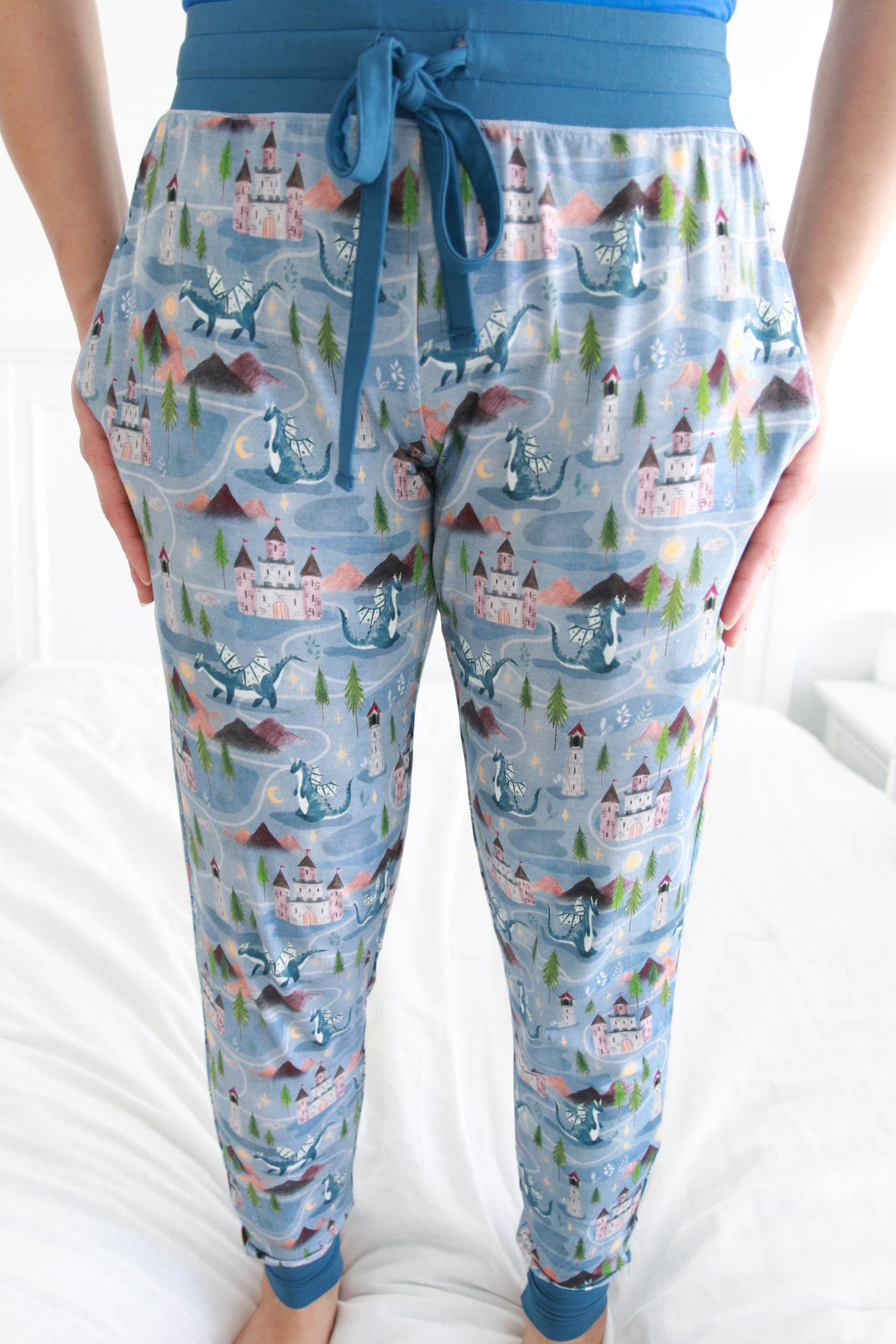 Castles & Dragons | Women's Bamboo Jogger Pajama Pants