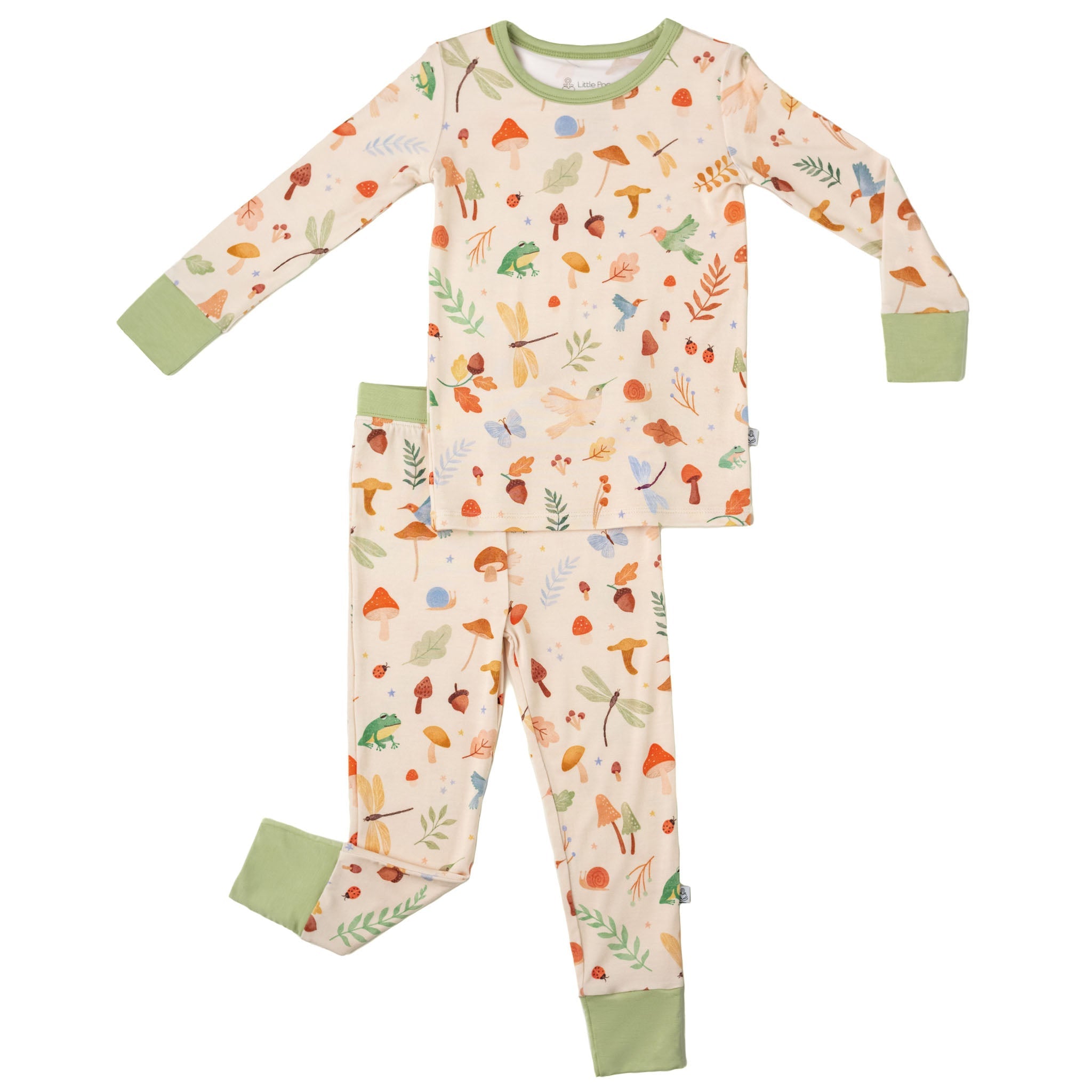 Whimsical Woodland | Two-piece Bamboo Long Sleeve Toddler & Kids Pajamas
