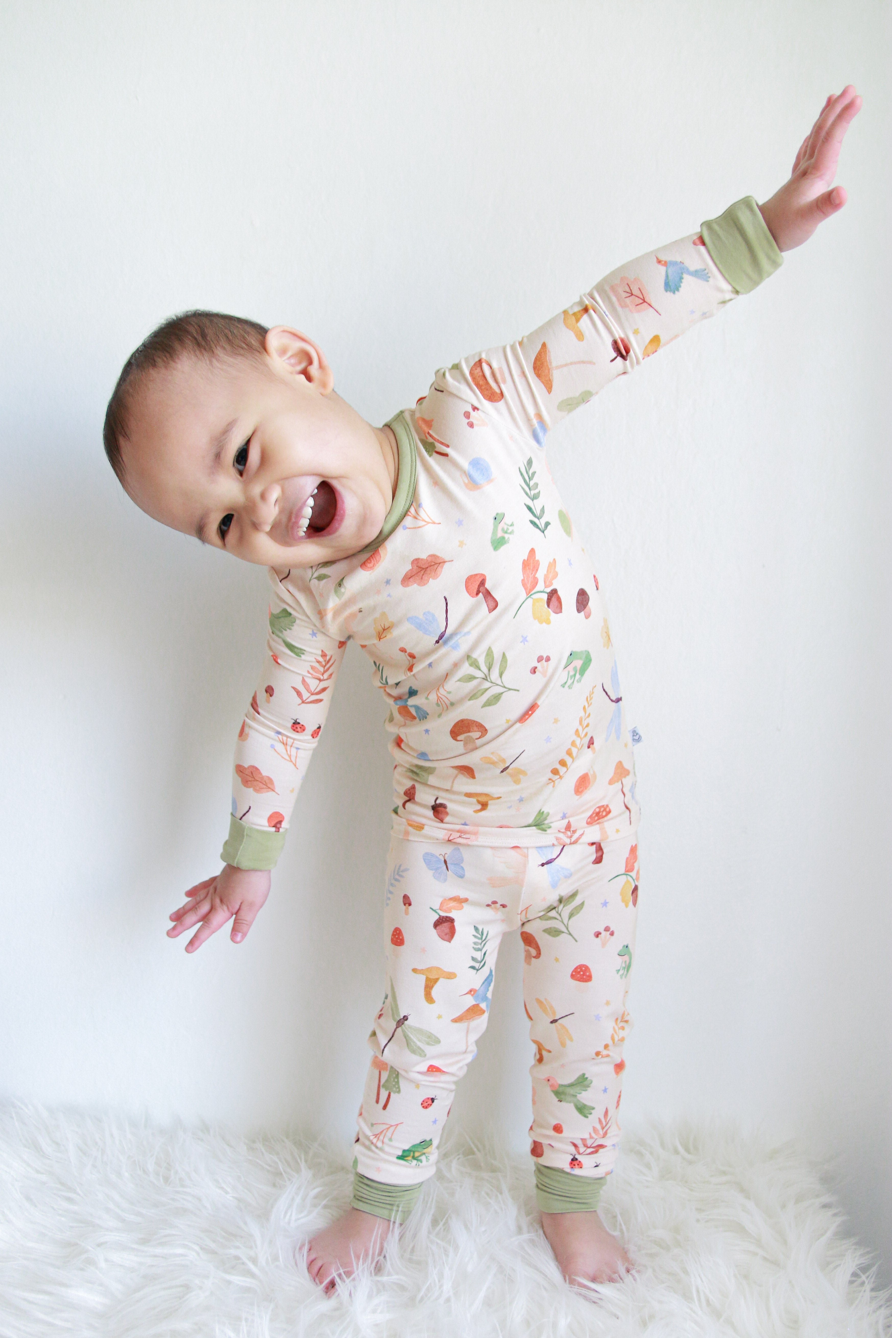 Whimsical Woodland | Two-piece Bamboo Long Sleeve Toddler & Kids Pajamas