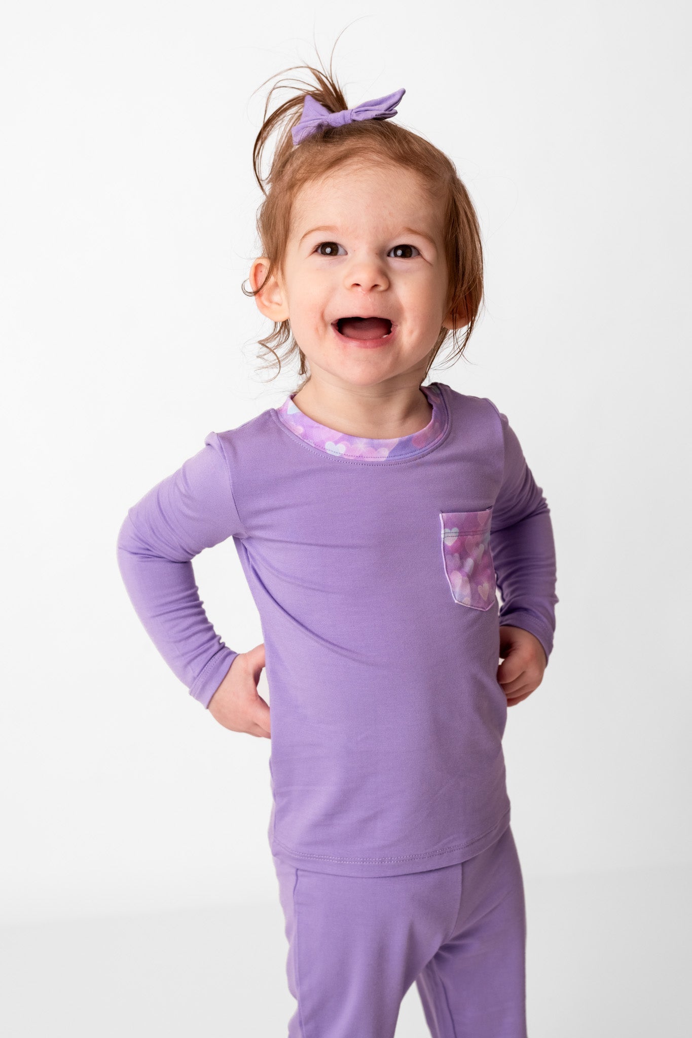 Purple | Bamboo Toddler & Kids Pocket T-shirt