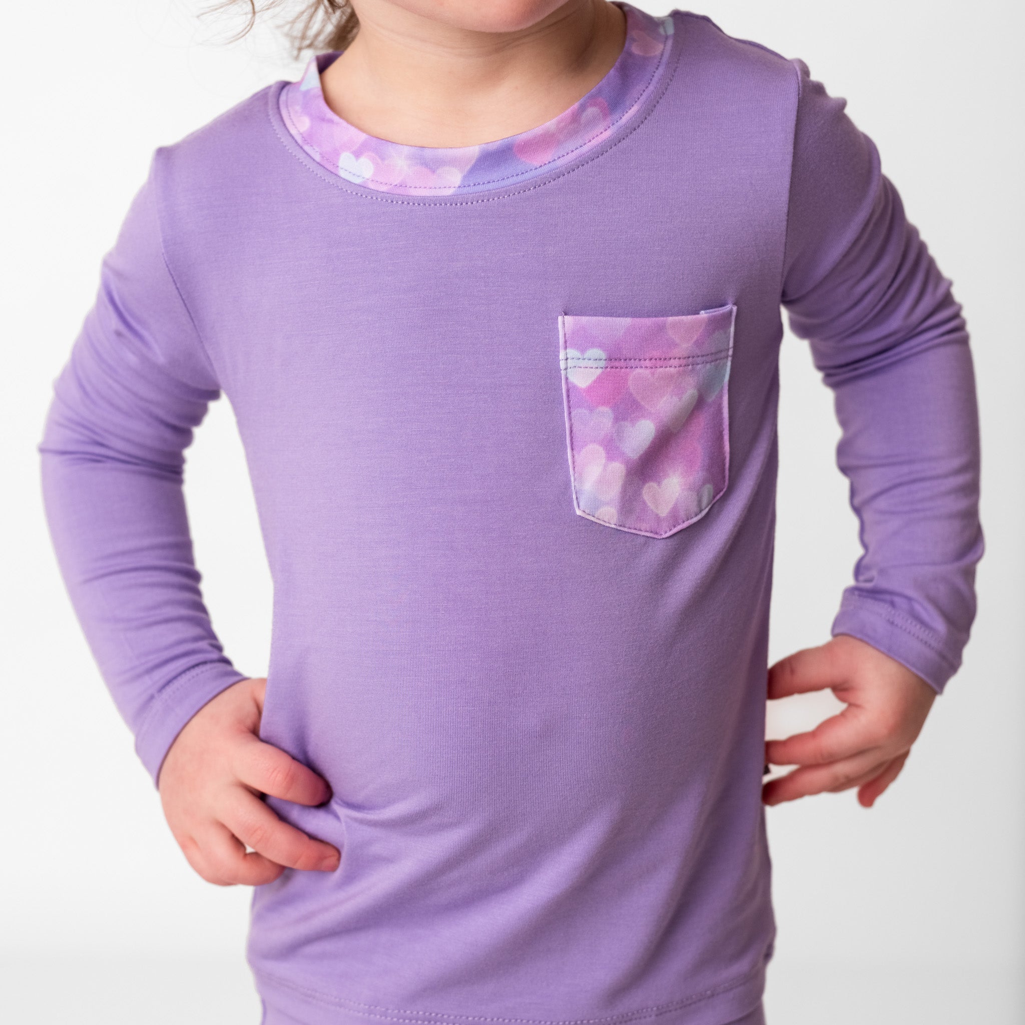 Purple | Bamboo Toddler & Kids Pocket T-shirt