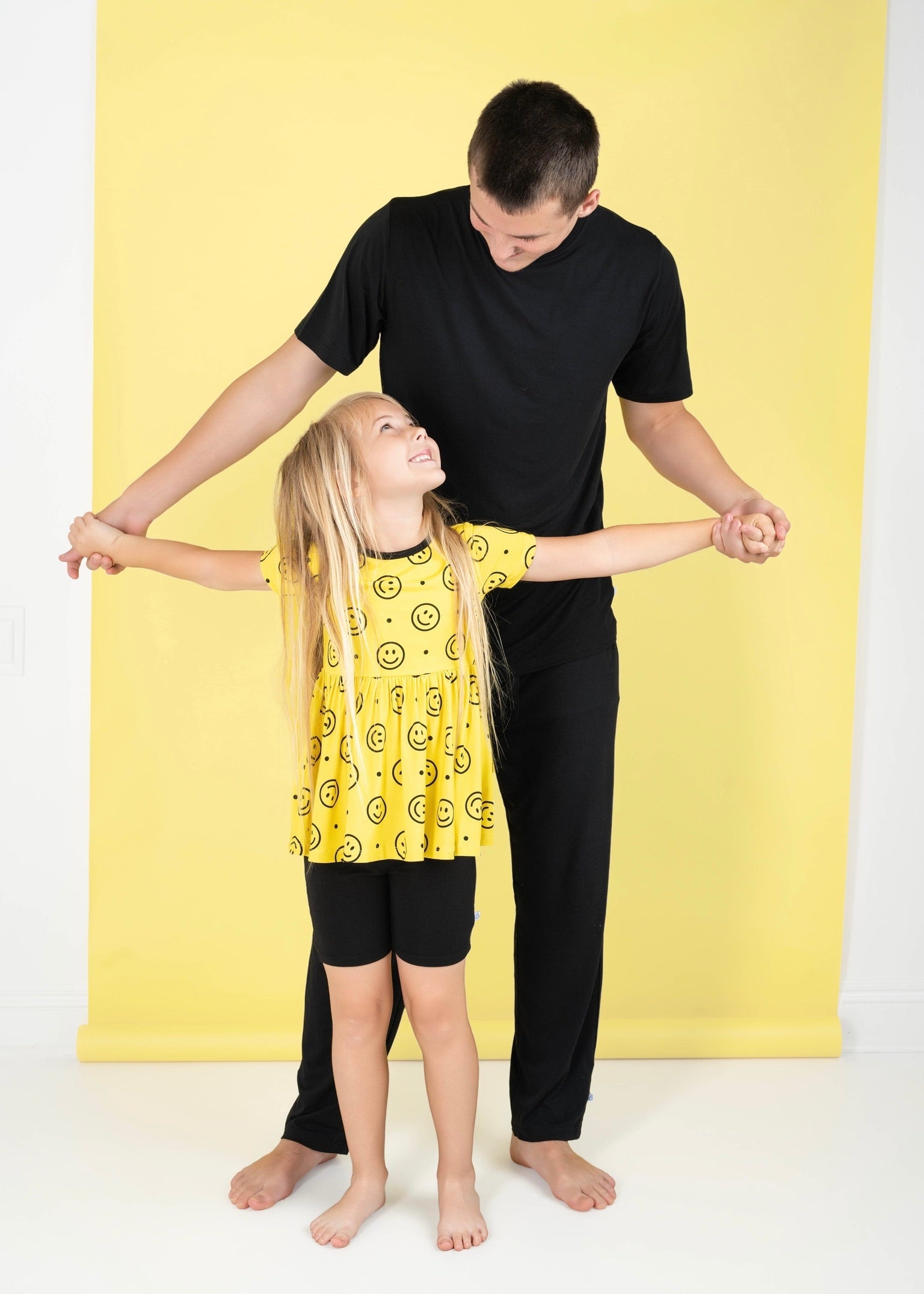 Happy Smiles | Bamboo Toddler & Girls Peplum Top & Shorts Set