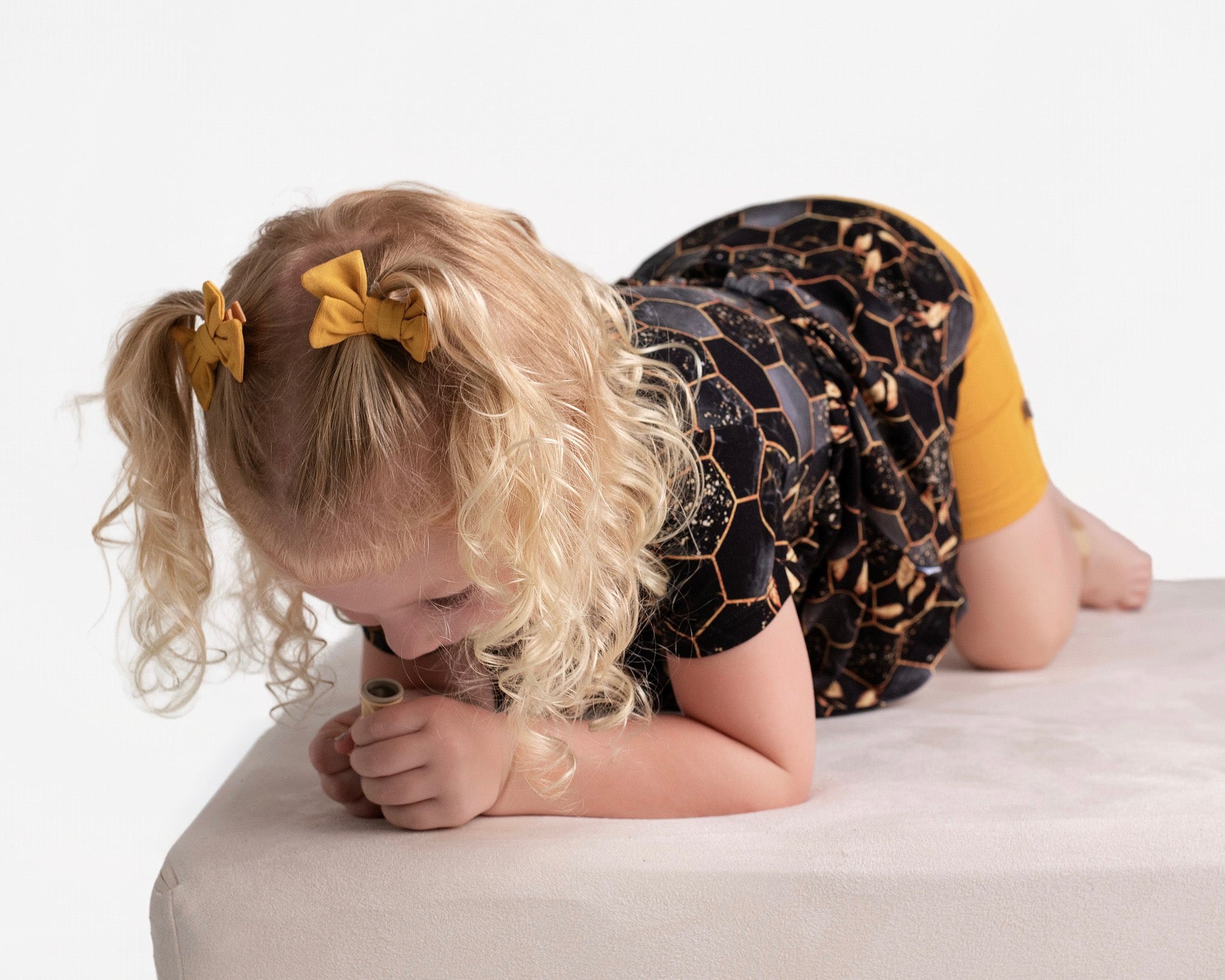 Honey | Baby Bamboo Clip On Bow Set