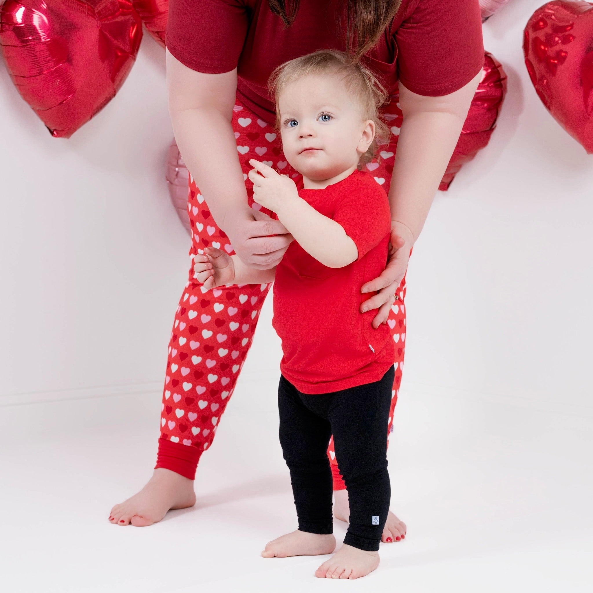 Sweet Little Hearts | Women's Bamboo Jogger Pajama Pants