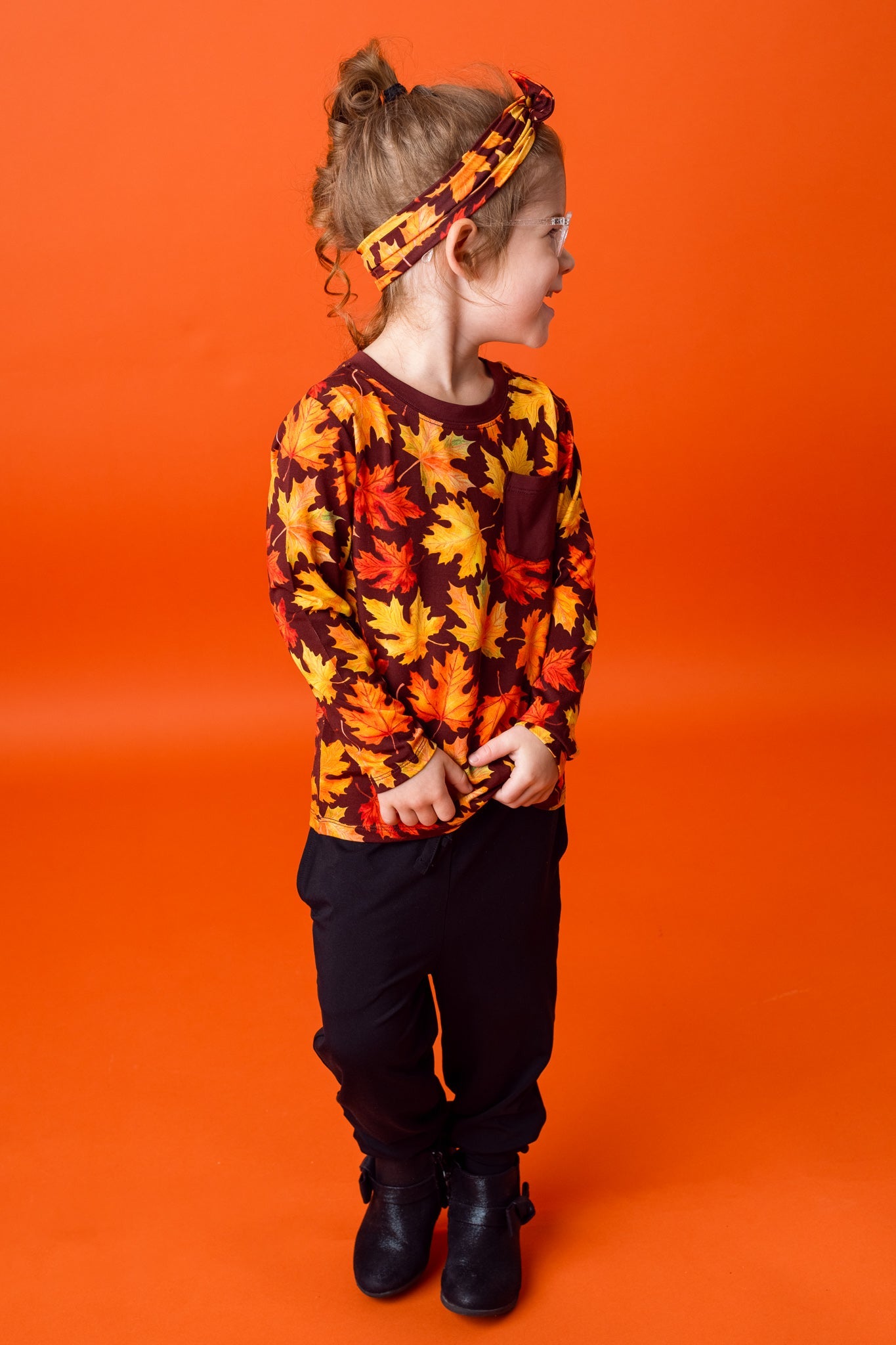 Autumn Leaves | Bamboo Toddler & Kids Pocket T-shirt