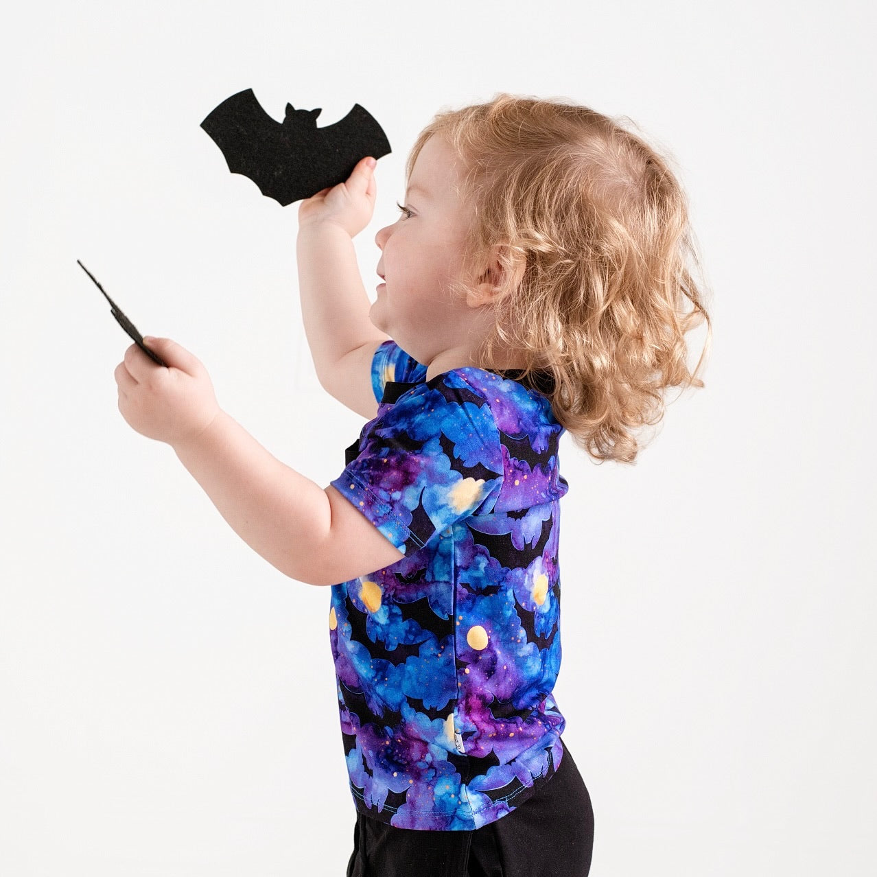 Halloween | Midnight Bats | Bamboo Toddler & Kids Pocket Tee & Jogger Pants Set