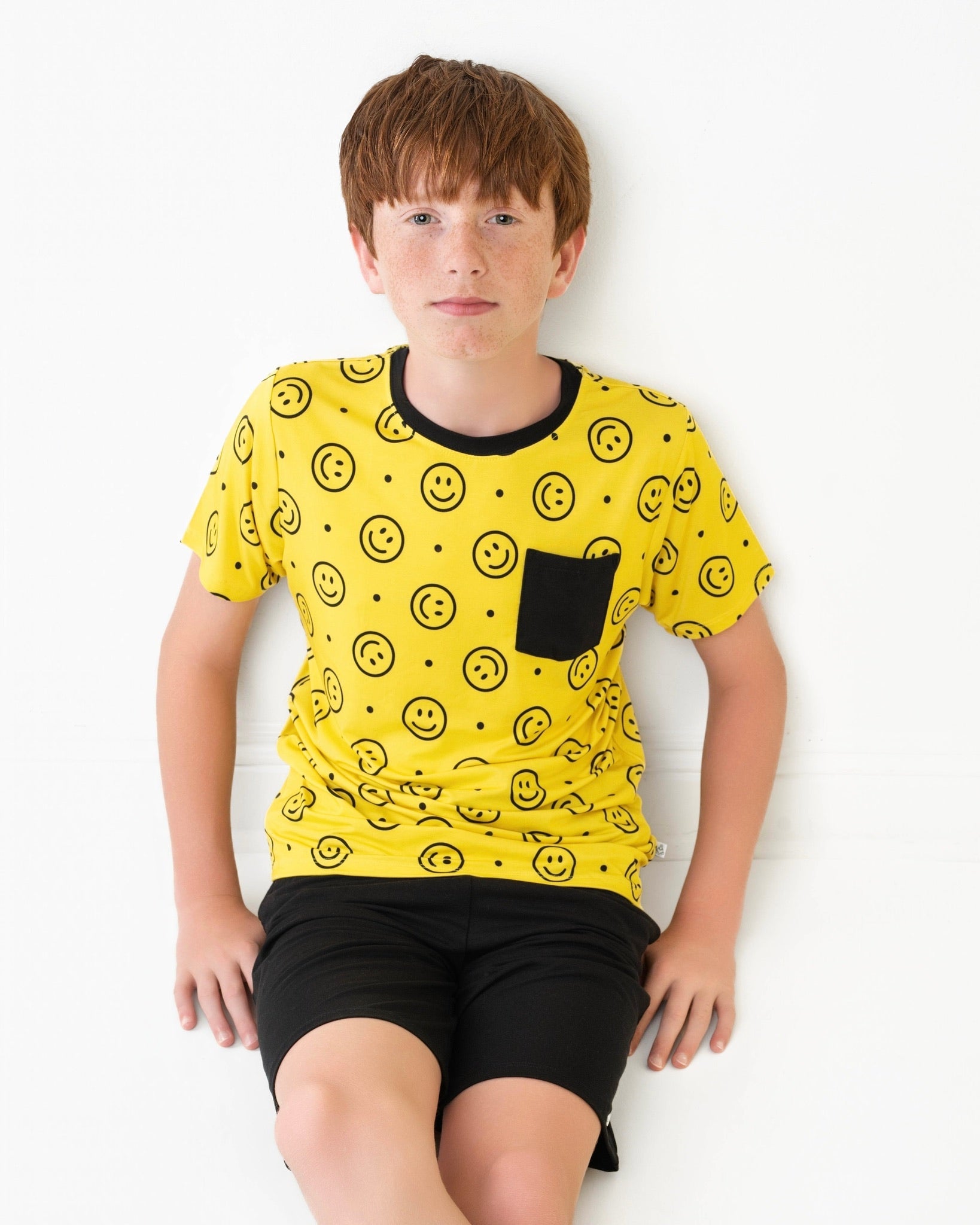 Happy Smiles | Bamboo Toddler & Kids Pocket Tee & Shorts Set