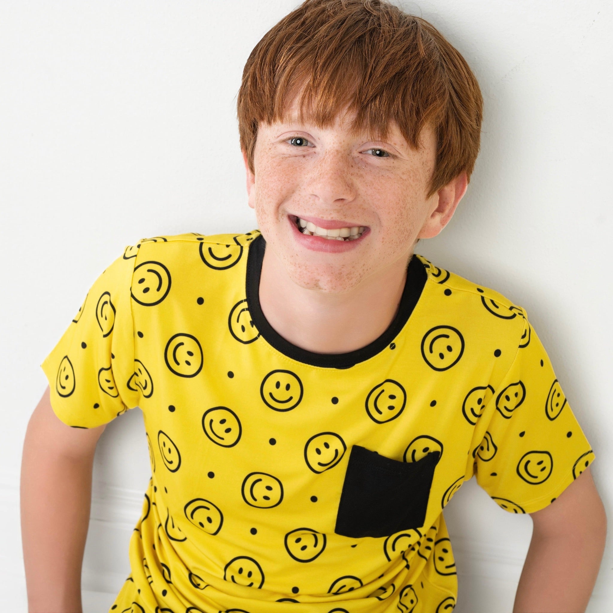 Happy Smiles | Bamboo Toddler & Kids Pocket Tee & Shorts Set