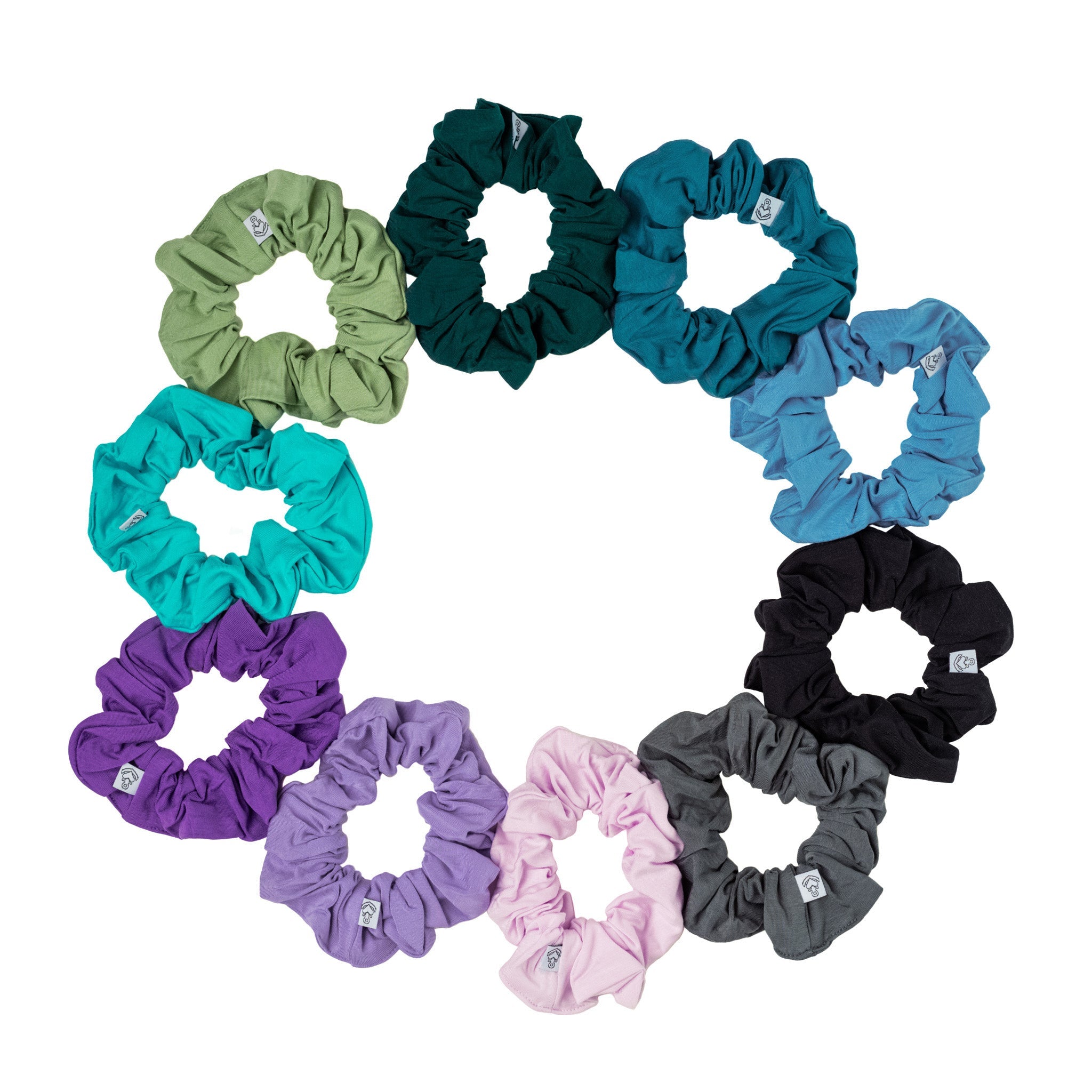 Steel Blue | Bamboo Scrunchie