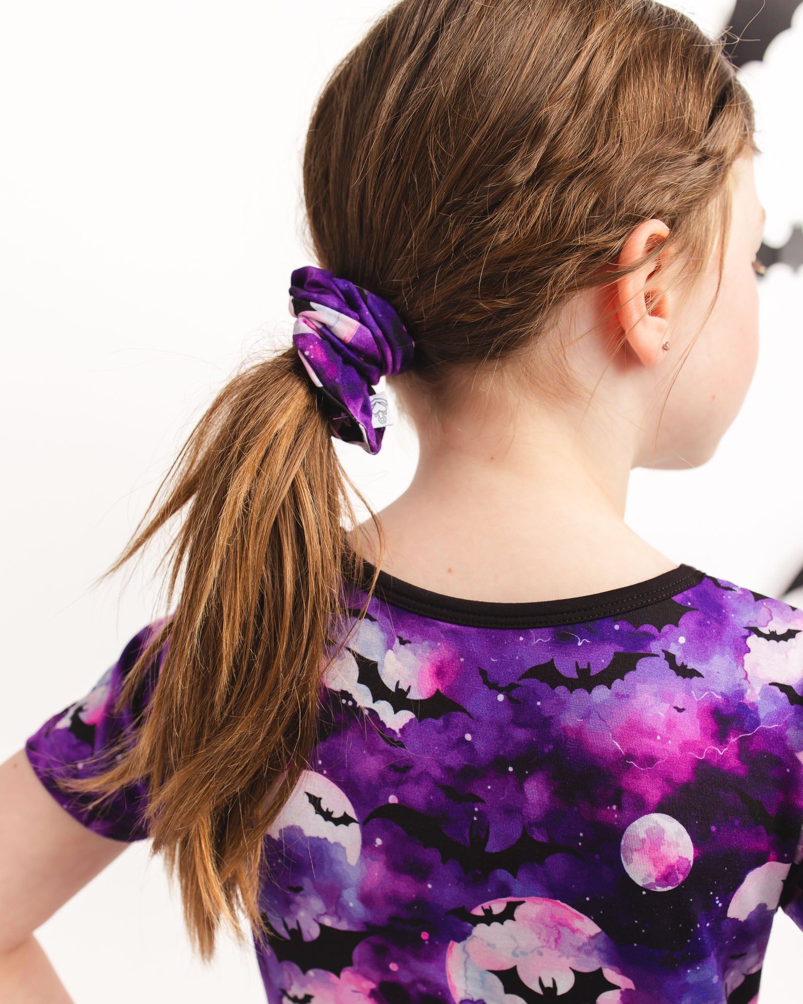 Halloween | Twilight Bats | Bamboo Scrunchie