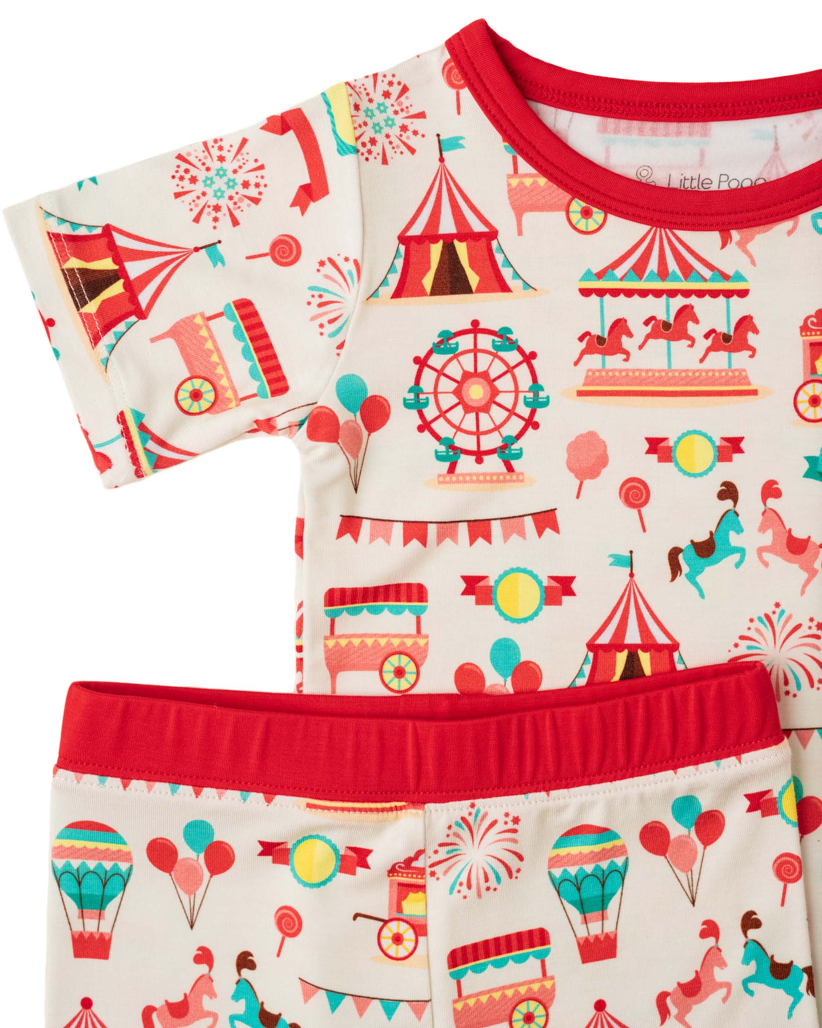 Classic Carnival | Two-piece Bamboo Short Sleeve Toddler & Kids Apparel Set