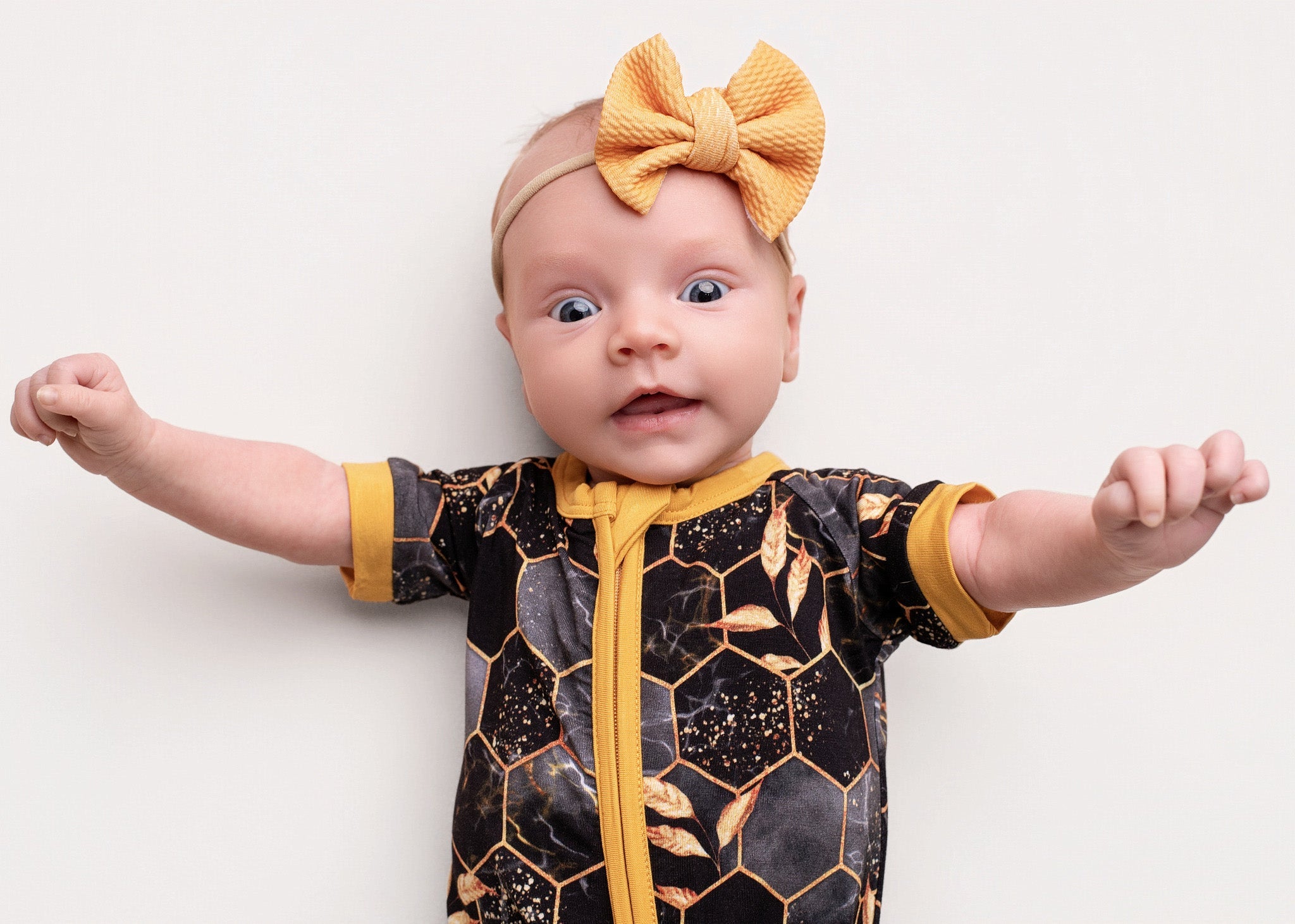 Midnight Honey | Bamboo Shorty Zipper Romper - Baby, Infant & Toddler