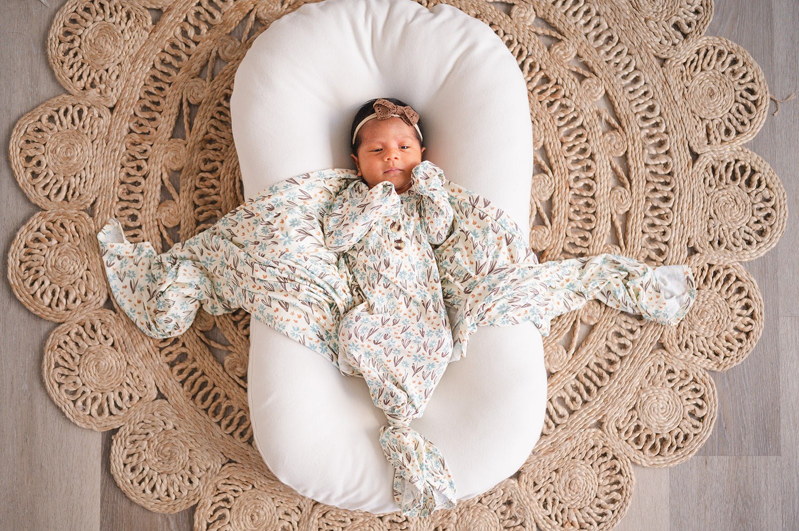 Bamboo Stretch Swaddle - La La Floral