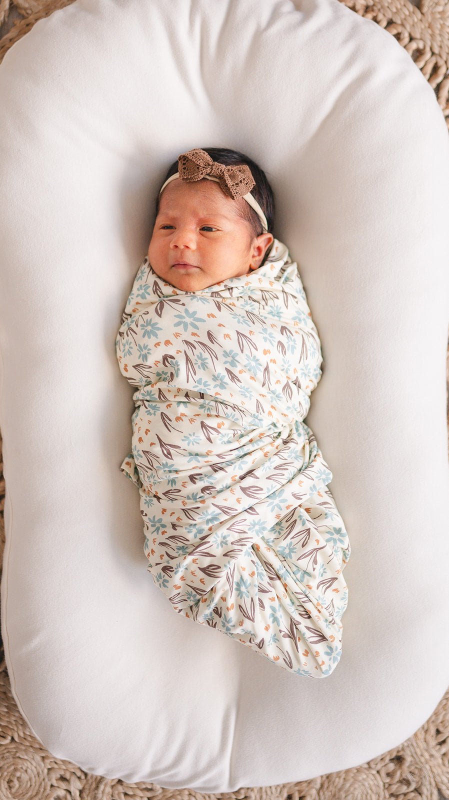Bamboo Stretch Swaddle - La La Floral