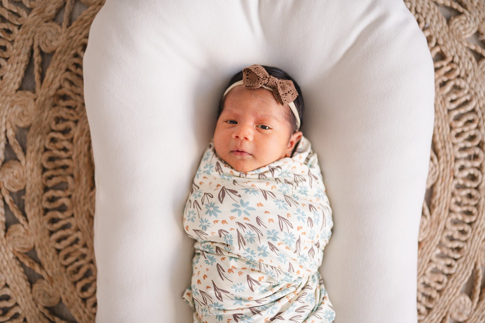 Bamboo Stretch Swaddle - La La Floral