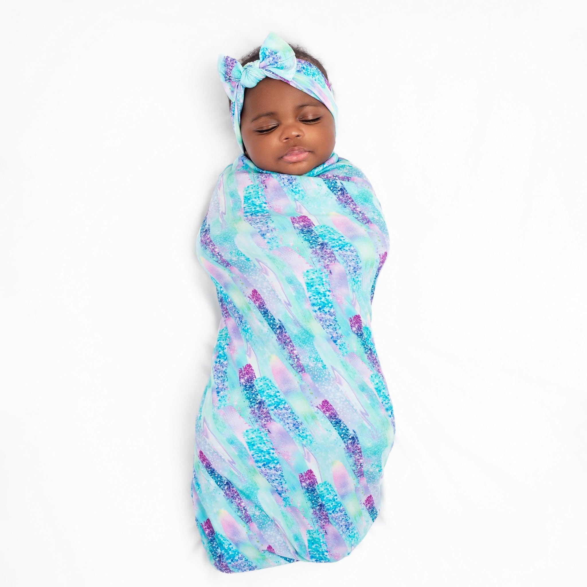 Mermaid Glitter | Bamboo Swaddle Blanket