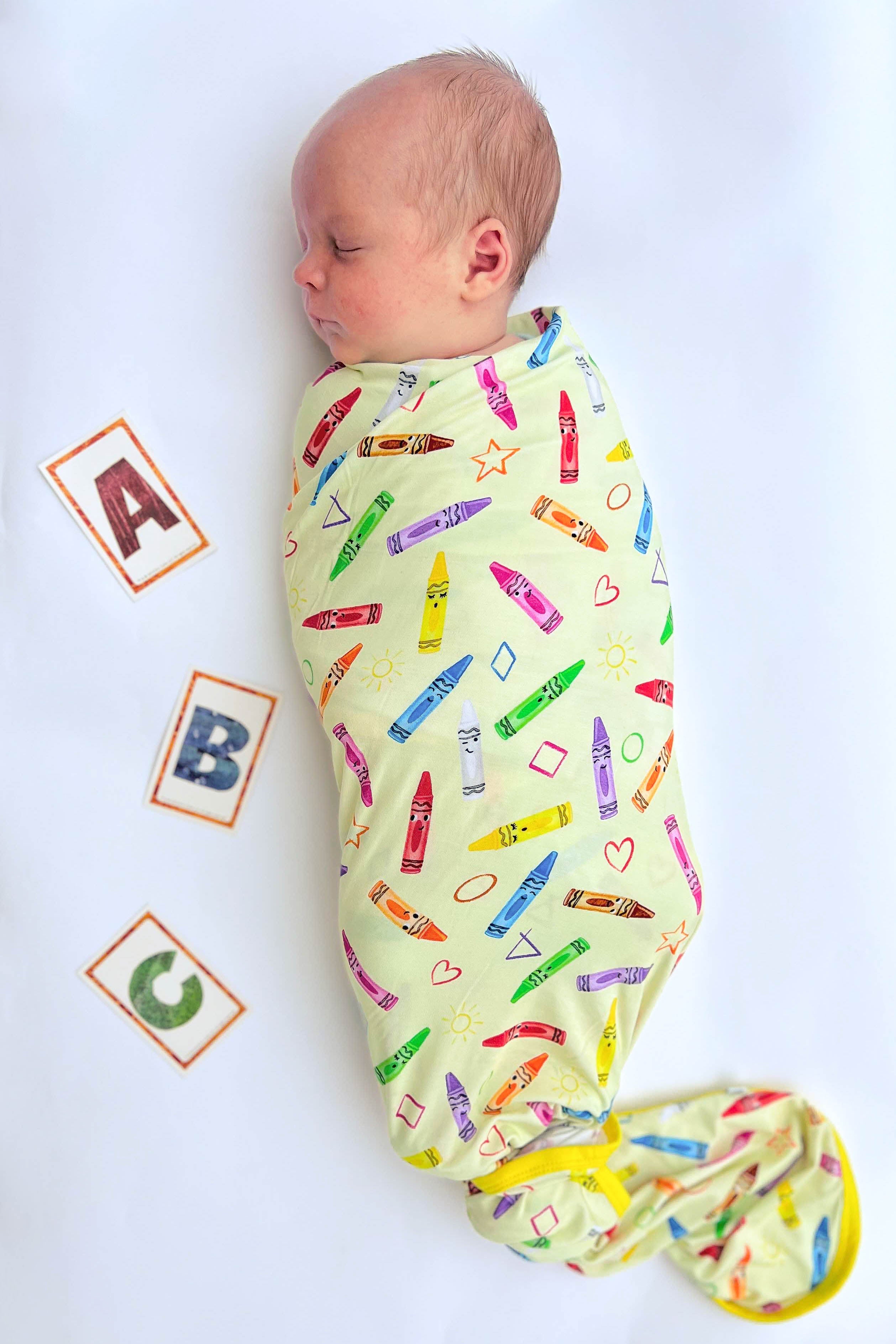 Crayon Crew | Bamboo Swaddle Blanket