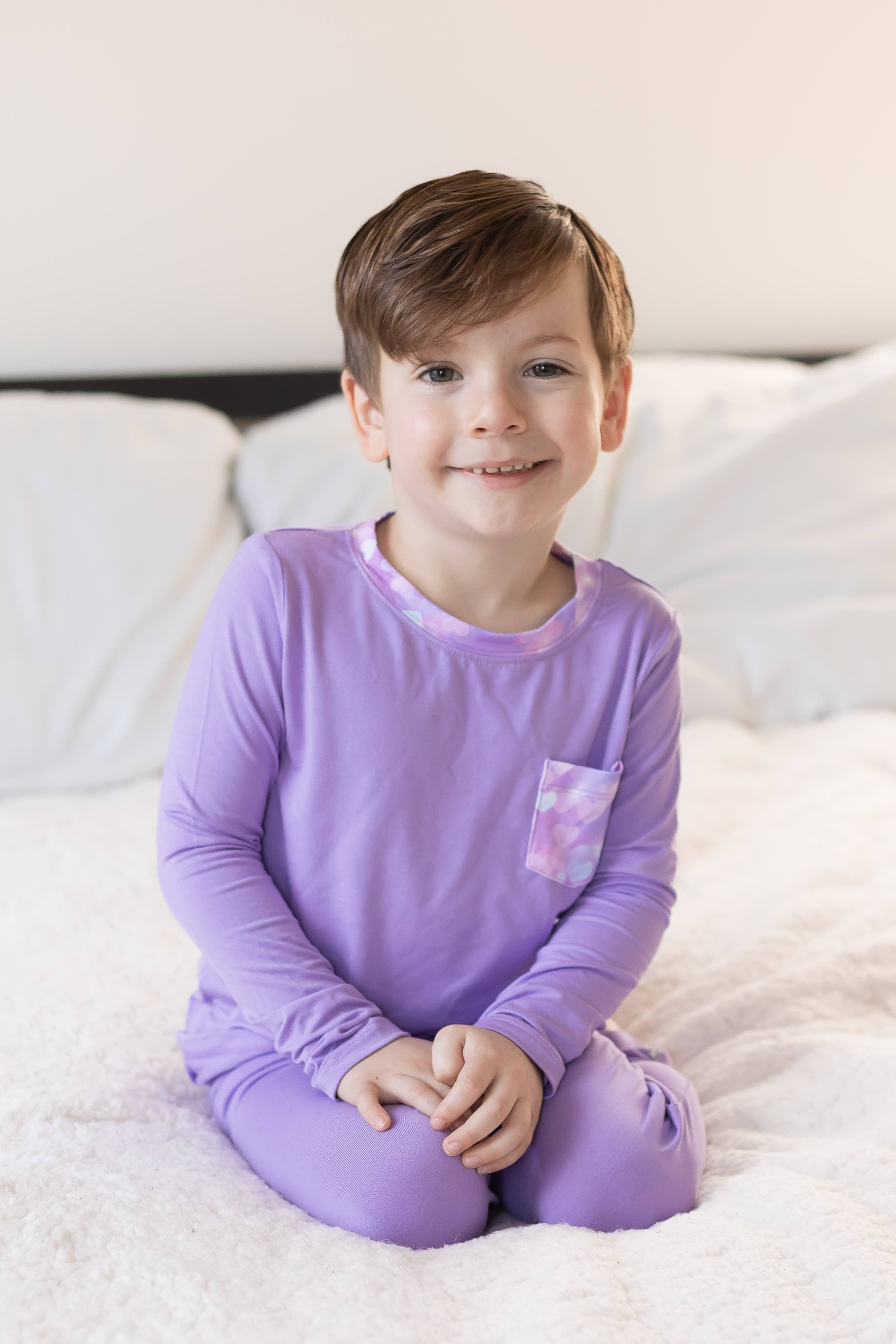 Purple | Bamboo Toddler & Kids Pocket T-shirt