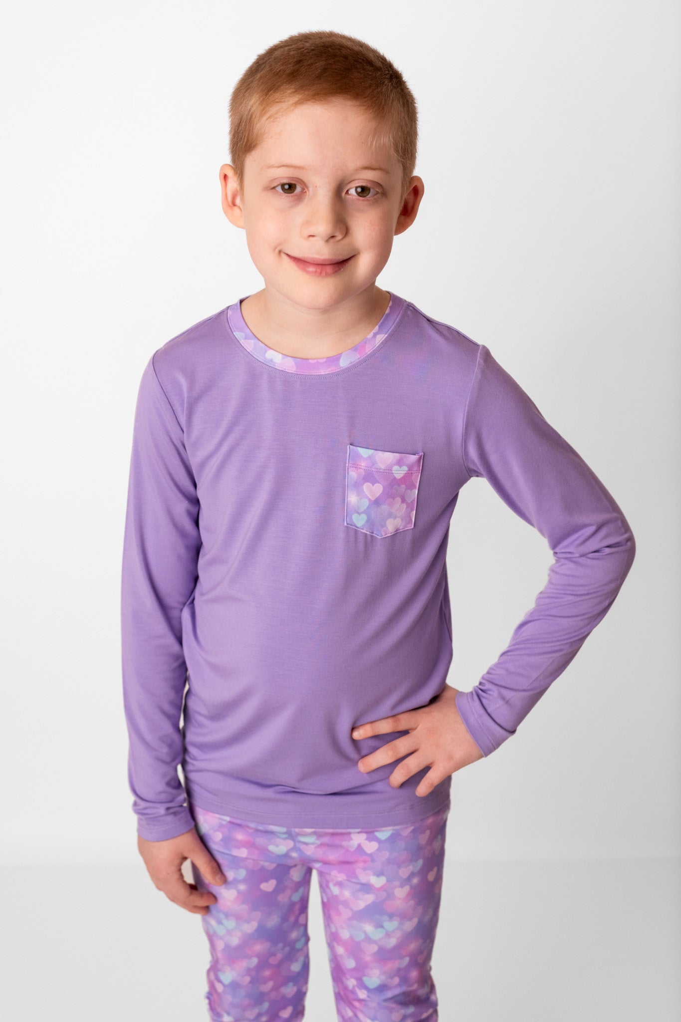 Purple | Bamboo Toddler & Kids Pocket T-shirt