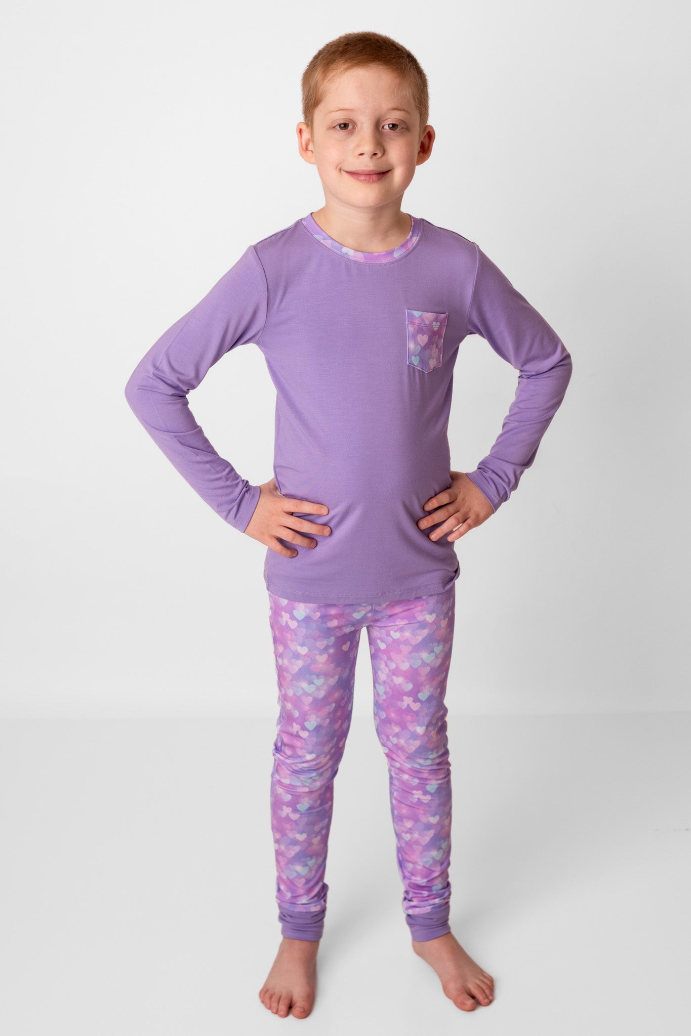 Purple | Bamboo Toddler & Kids Pocket T-shirt