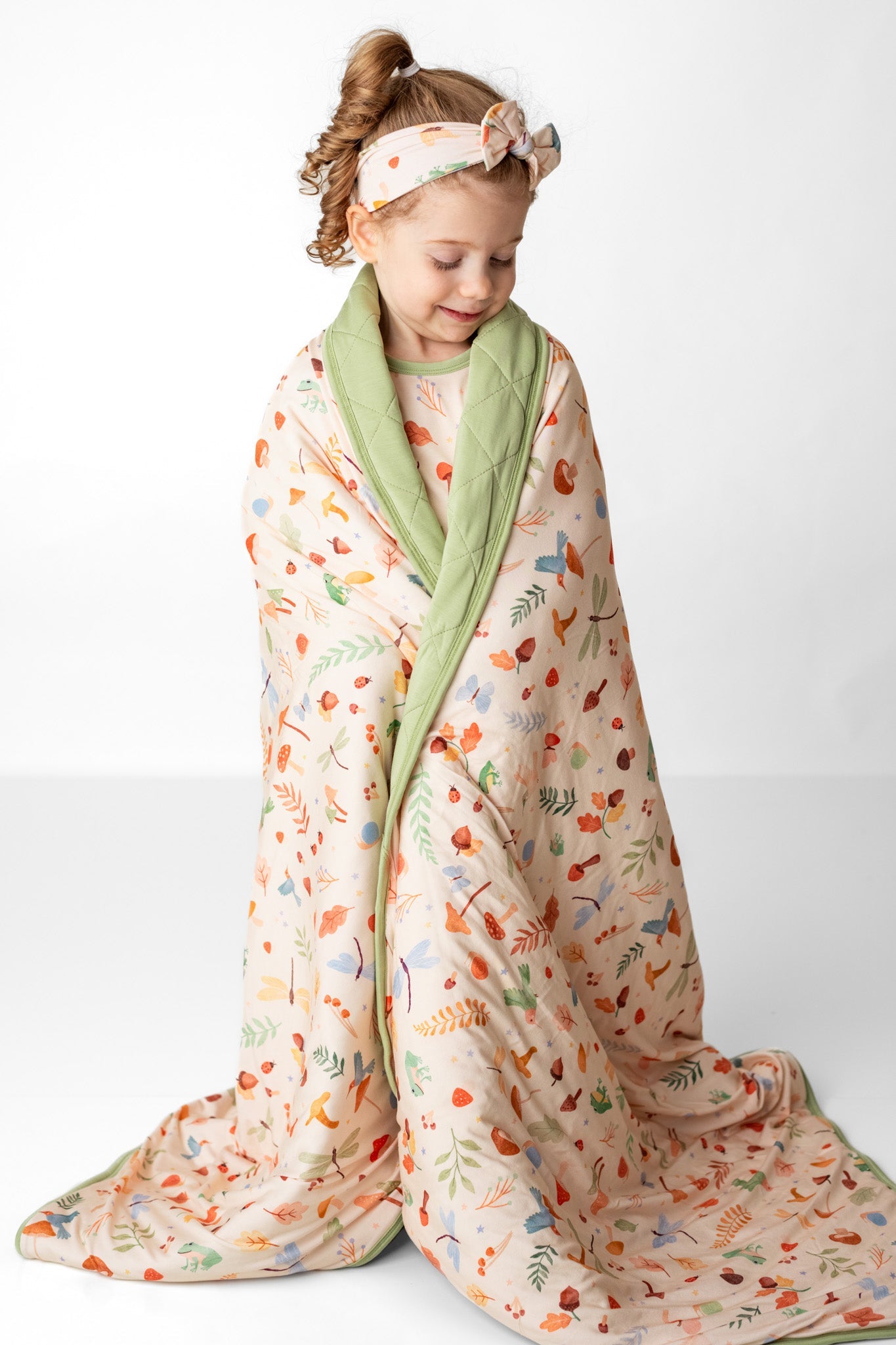 Whimsical Woodland | Quilted Bamboo Toddler Blanket