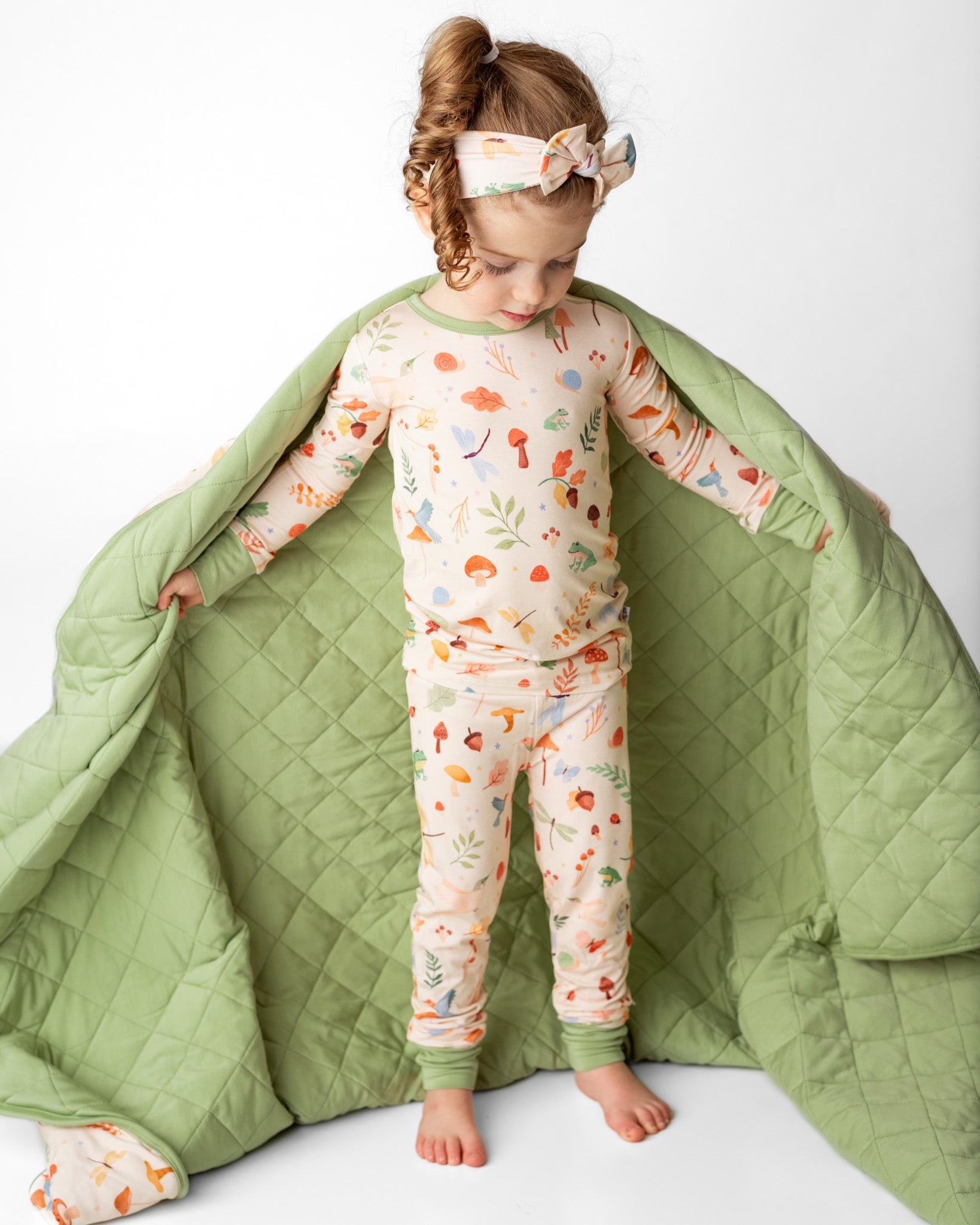 Whimsical Woodland | Quilted Bamboo Toddler Blanket