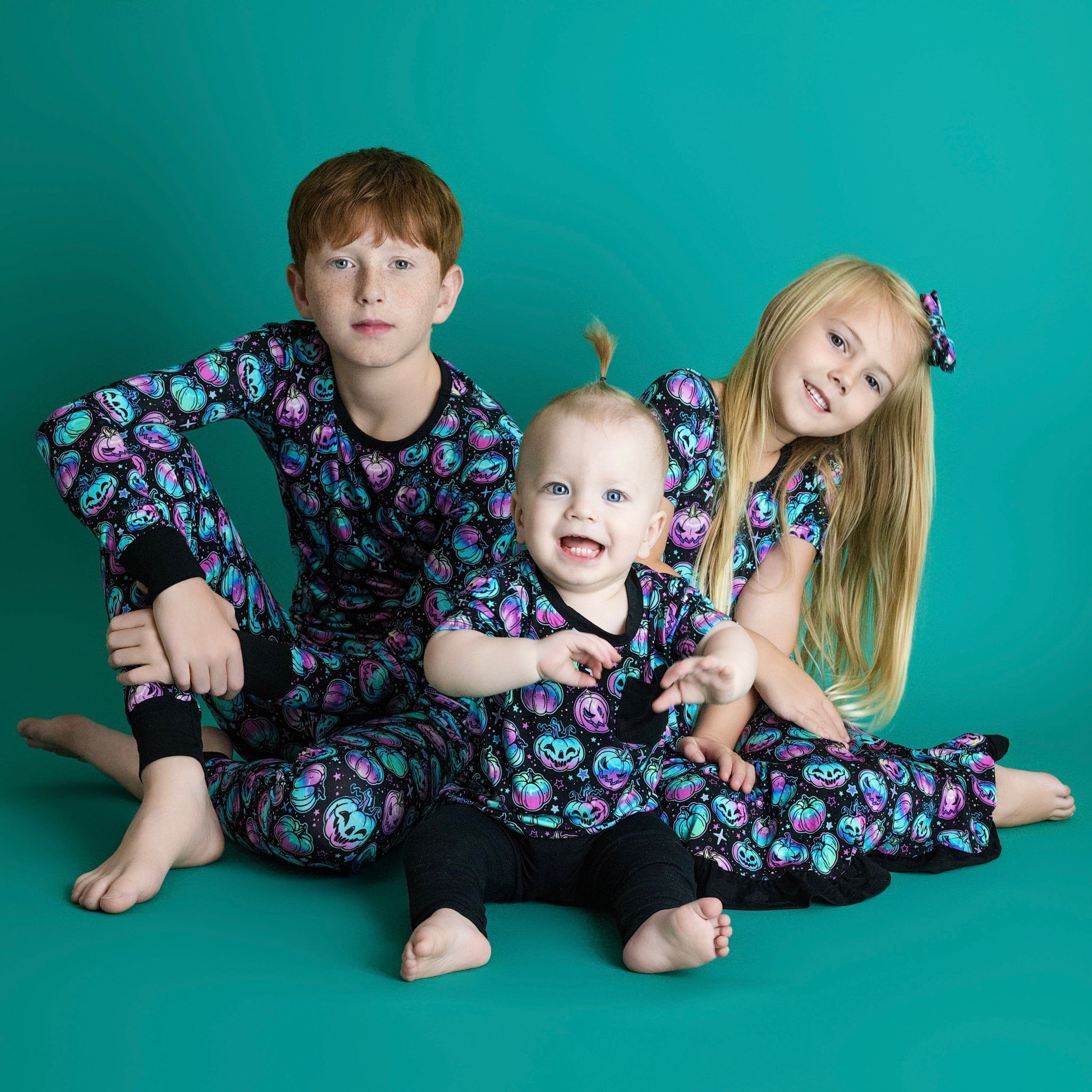 Halloween | Starlight Pumpkins | Bamboo Toddler & Kids Pocket T-shirt