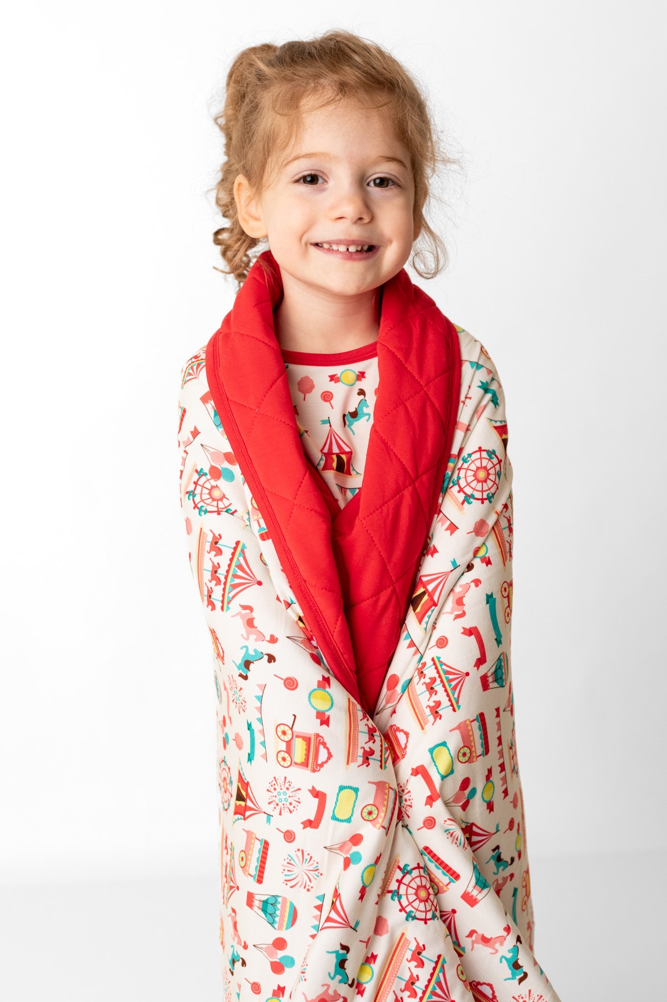 Classic Carnival | Quilted Bamboo Toddler Blanket