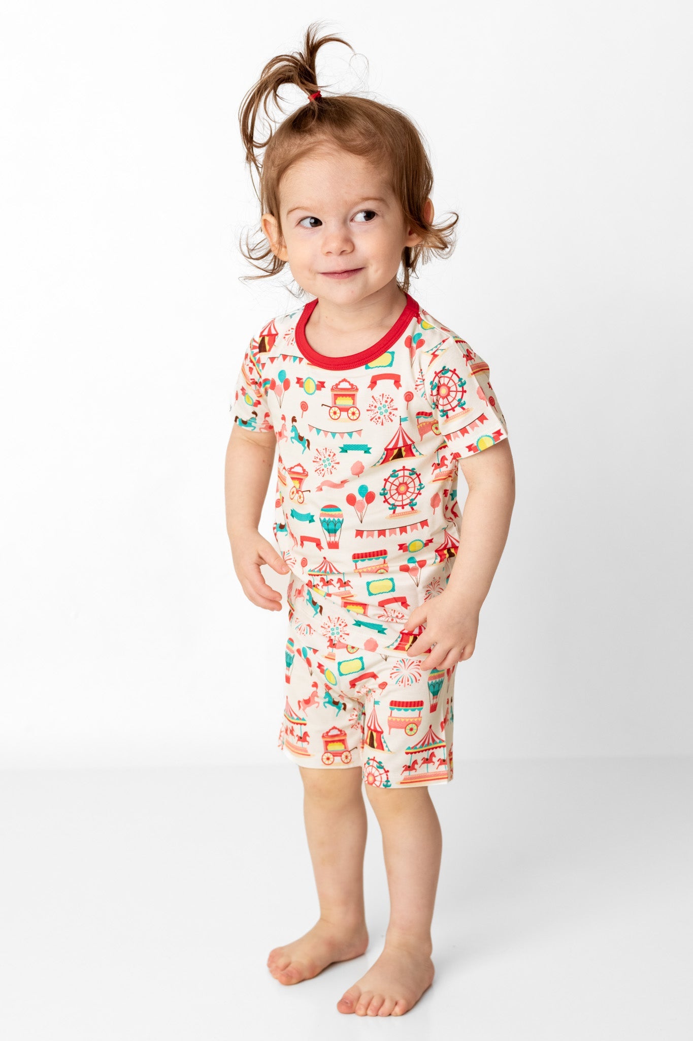 Classic Carnival | Two-piece Bamboo Short Sleeve Toddler & Kids Apparel Set
