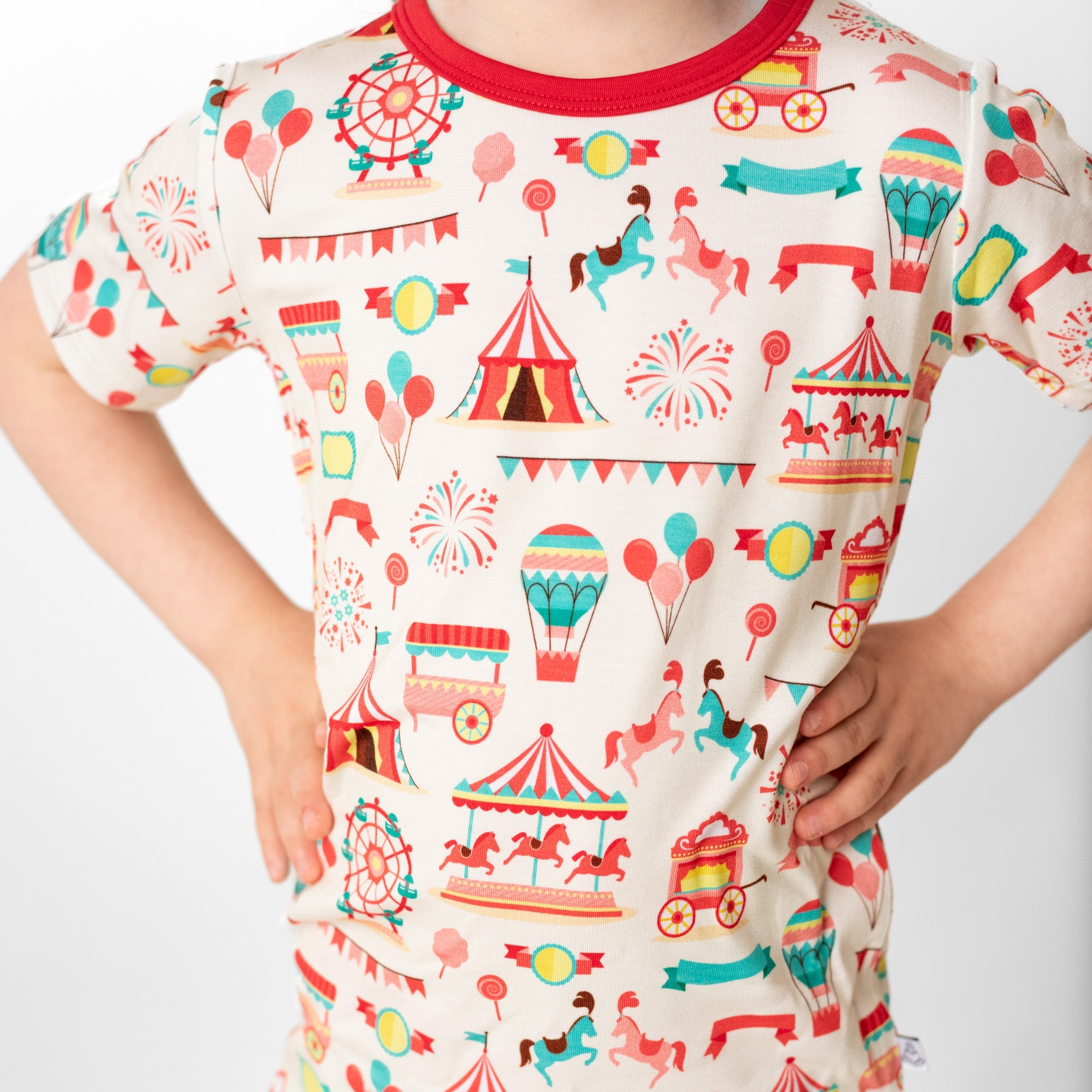 Classic Carnival | Two-piece Bamboo Short Sleeve Toddler & Kids Apparel Set