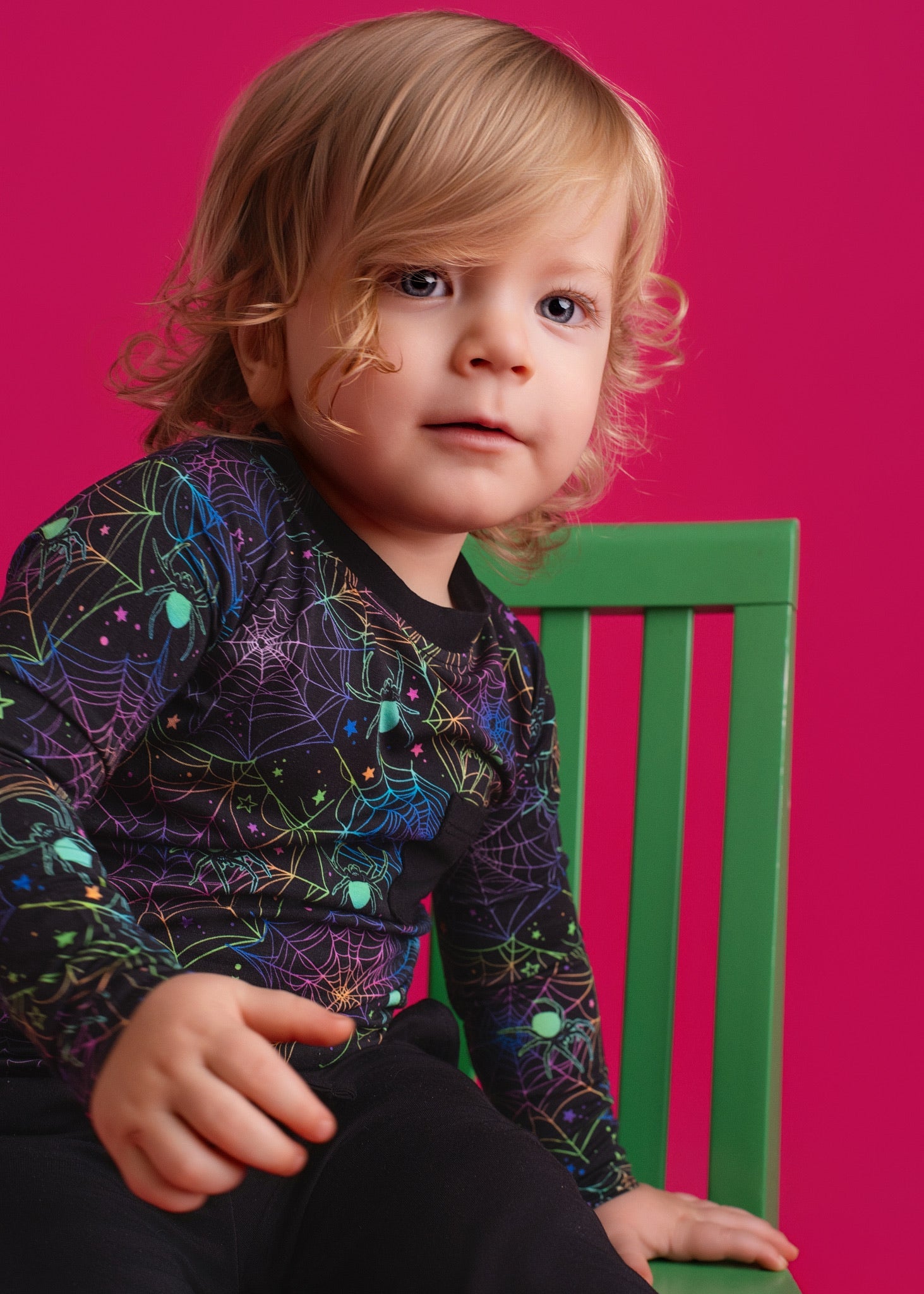 Halloween | Spooky Webs | Bamboo Toddler & Kids Pocket T-shirt