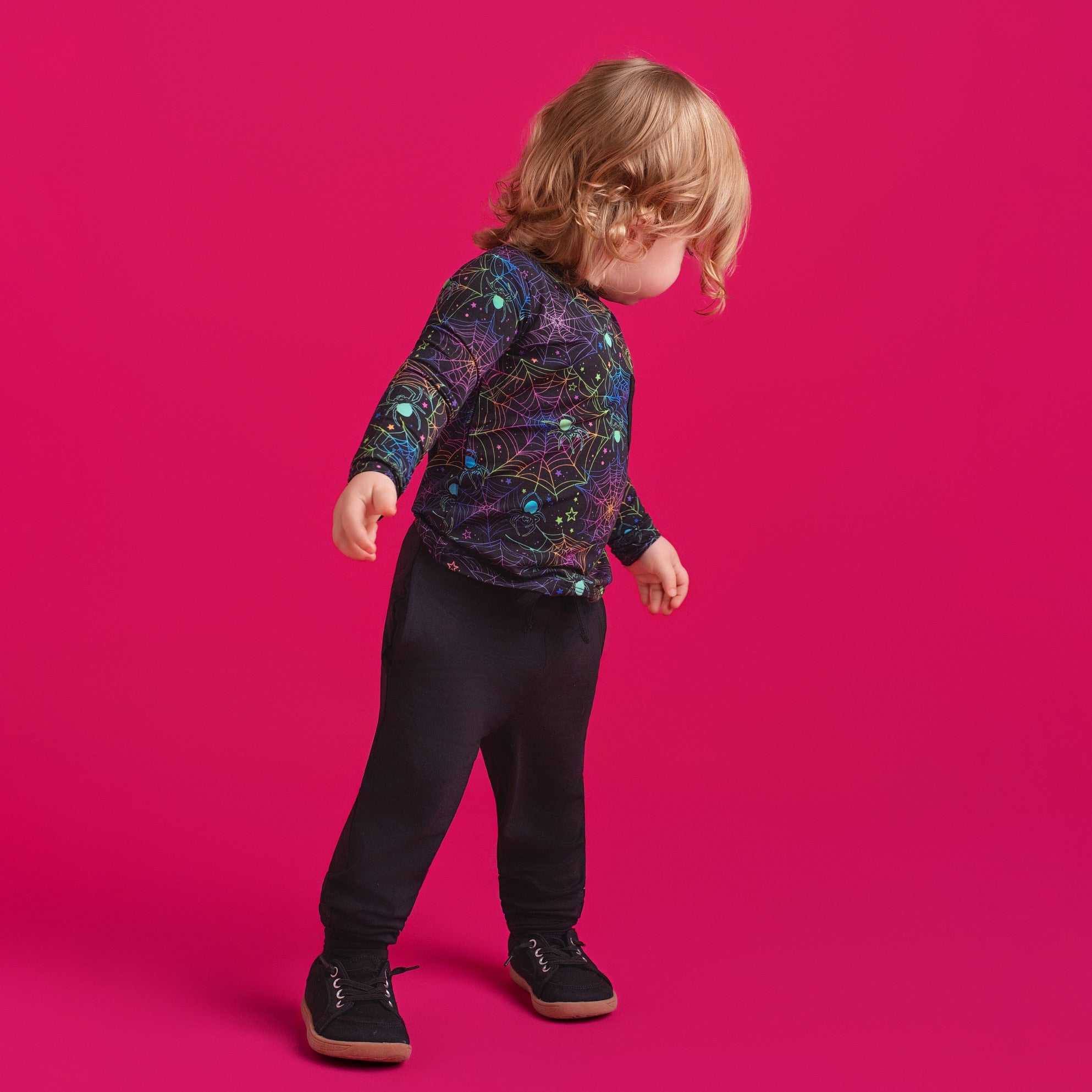 Halloween | Spooky Webs | Bamboo Toddler & Kids Pocket T-shirt