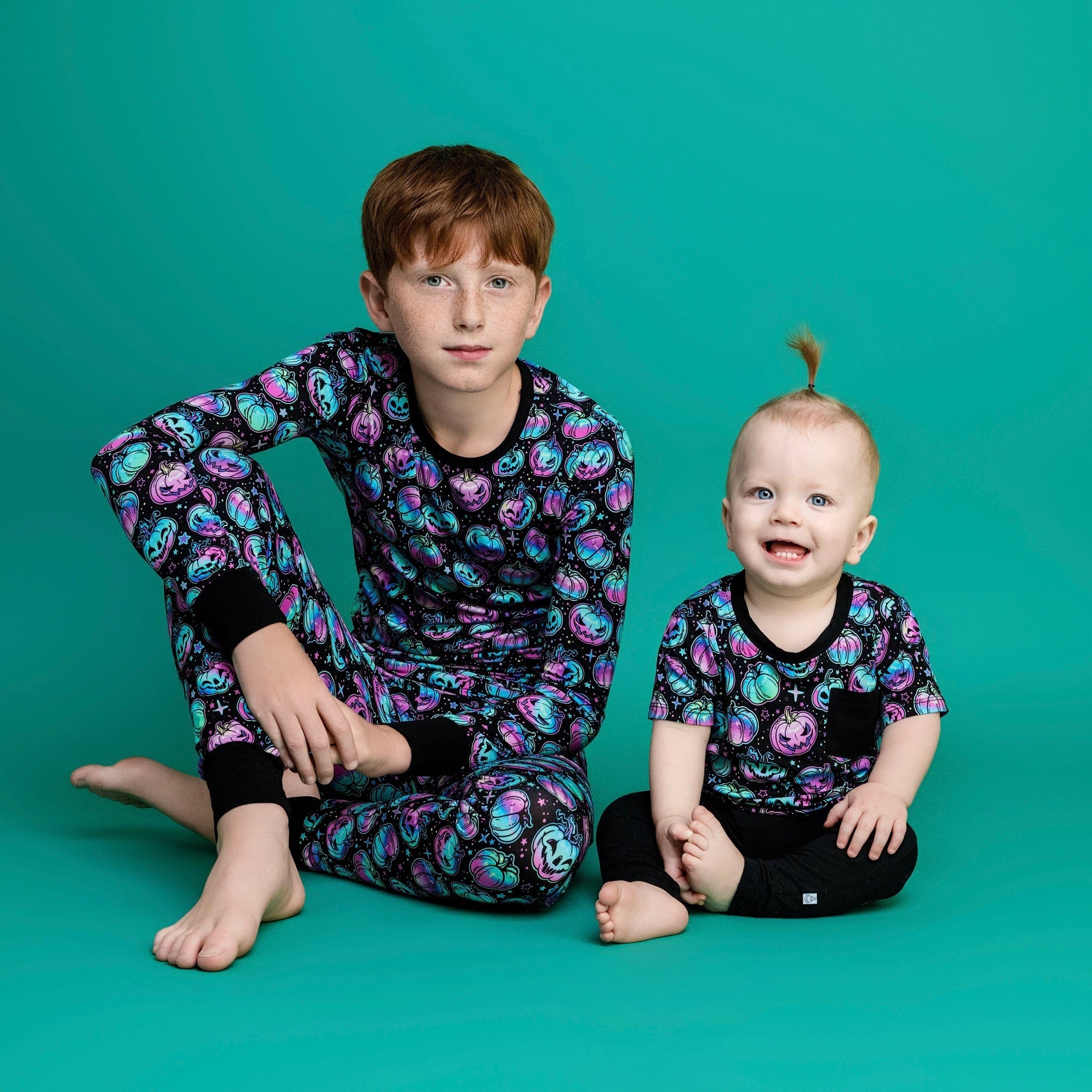 Halloween | Starlight Pumpkins | Bamboo Toddler & Kids Pocket T-shirt