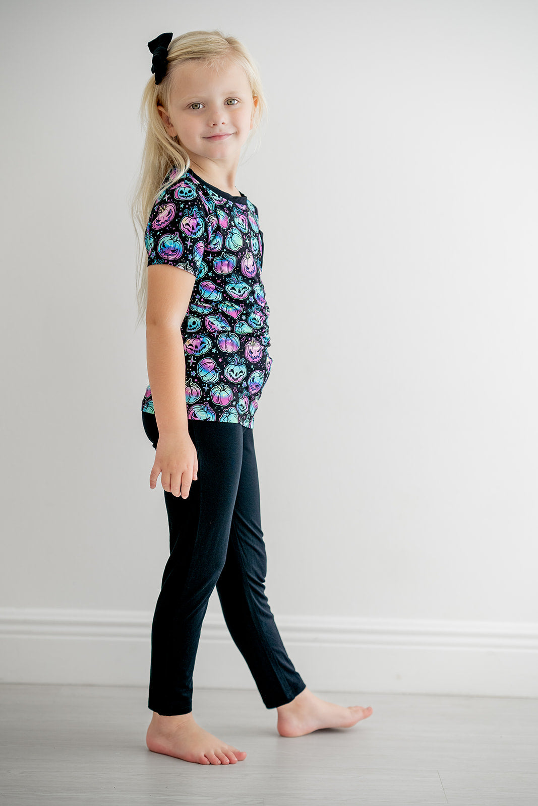 Halloween | Starlight Pumpkins | Bamboo Toddler & Kids Pocket T-shirt