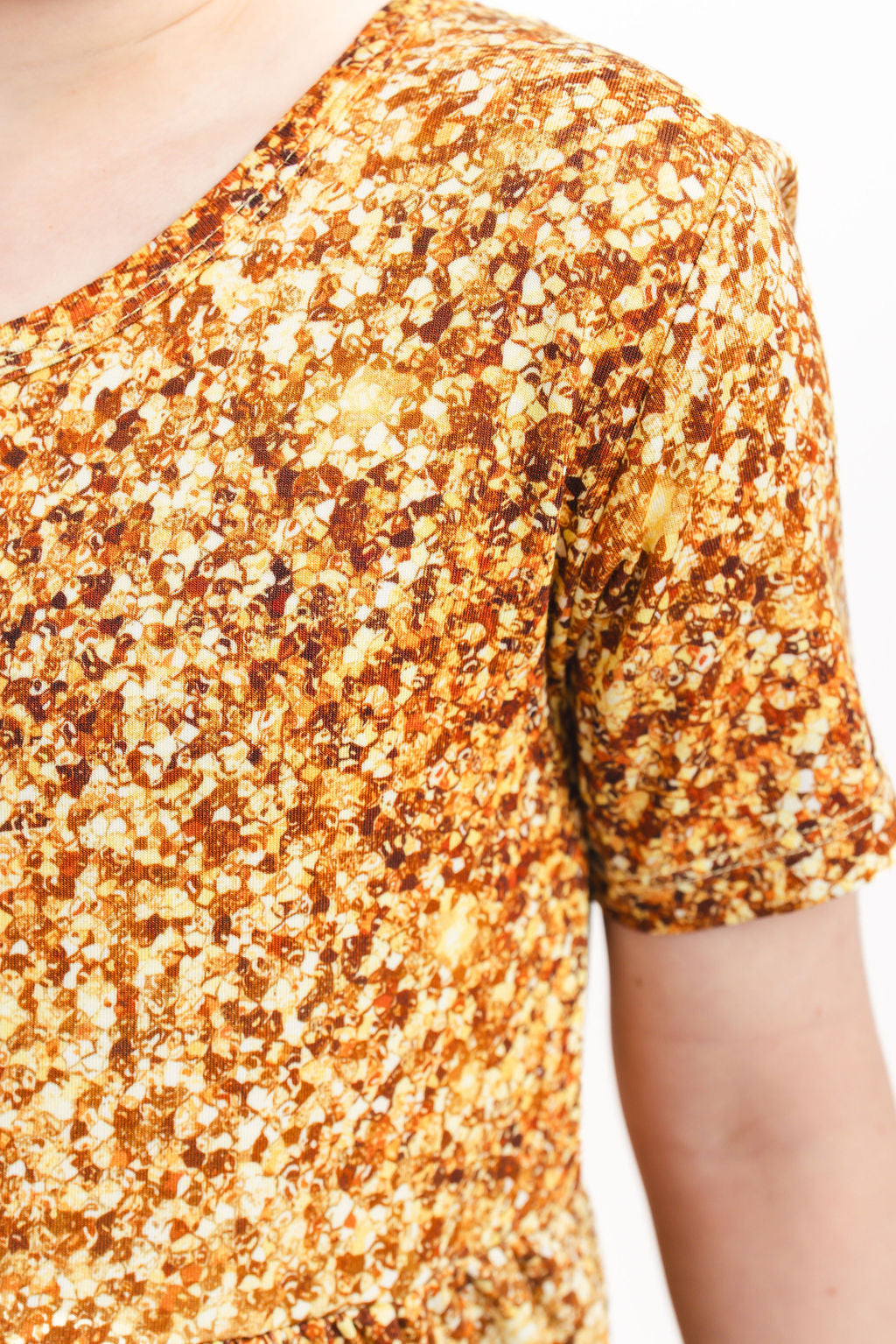 Gold Shimmer | Toddler & Girls Bamboo Ruffle Twirl Dress & Shorts