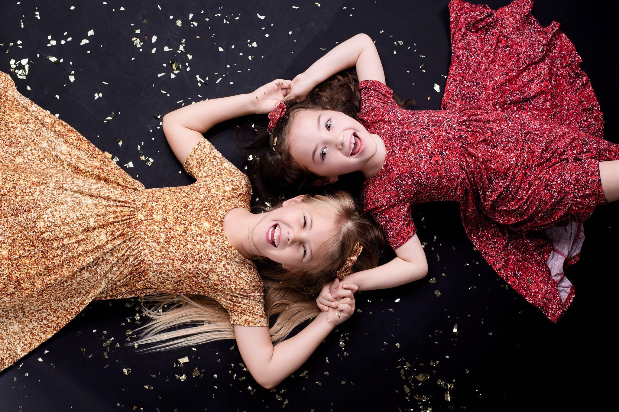 Ruby Shimmer | Toddler & Girls Bamboo Ruffle Twirl Dress & Shorts