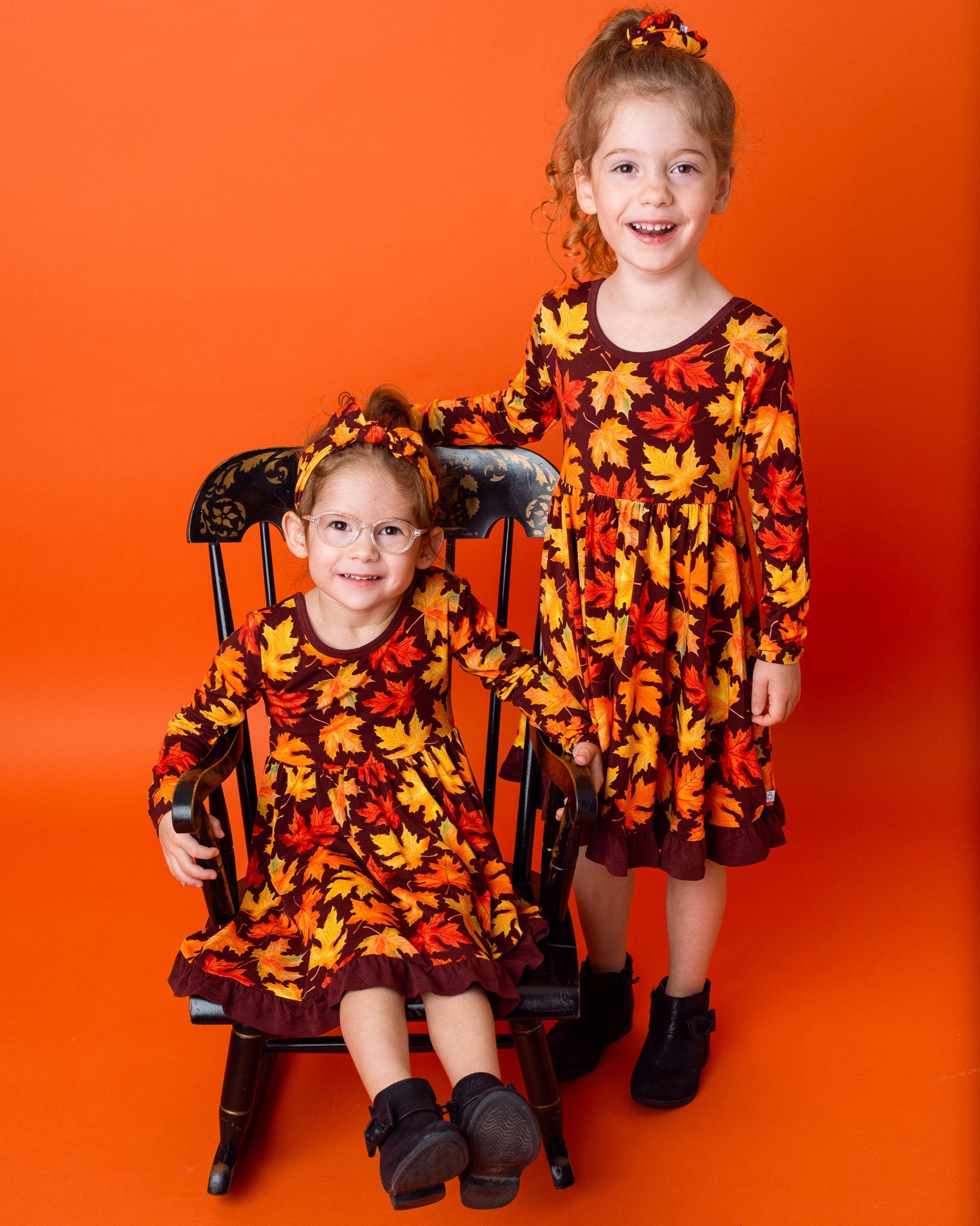 Autumn Leaves | Bamboo Scrunchie