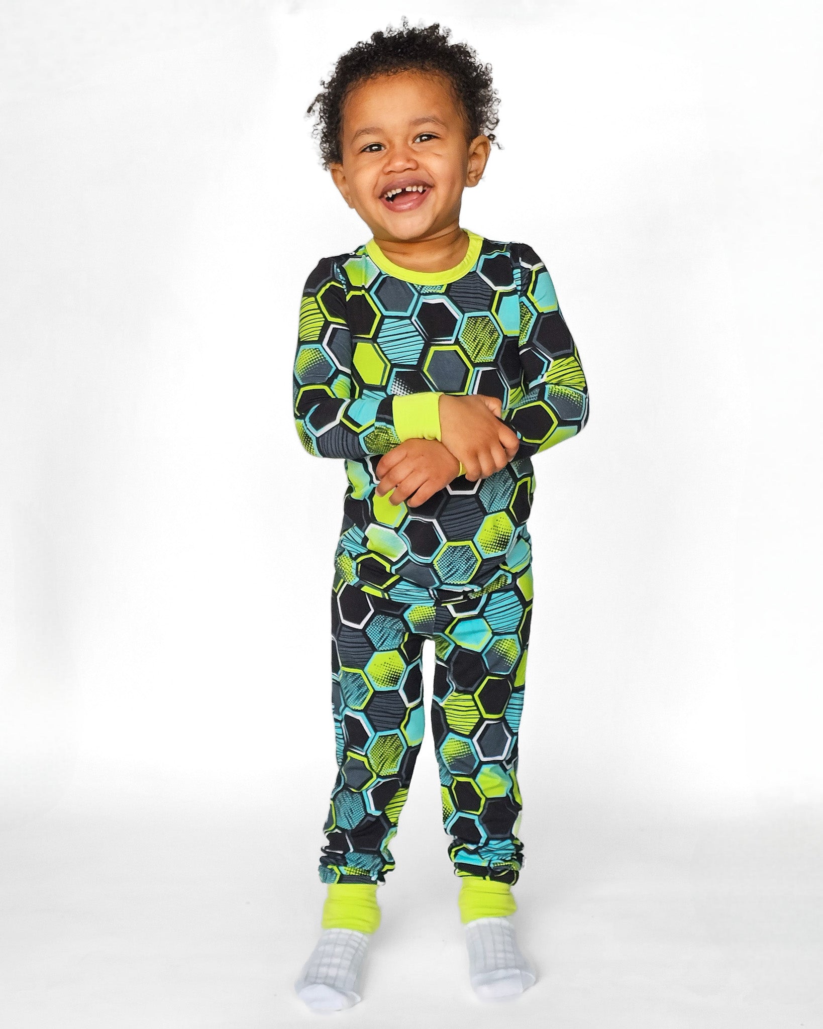 Blitz | Two-piece Bamboo Long Sleeve Toddler & Kids Pajamas