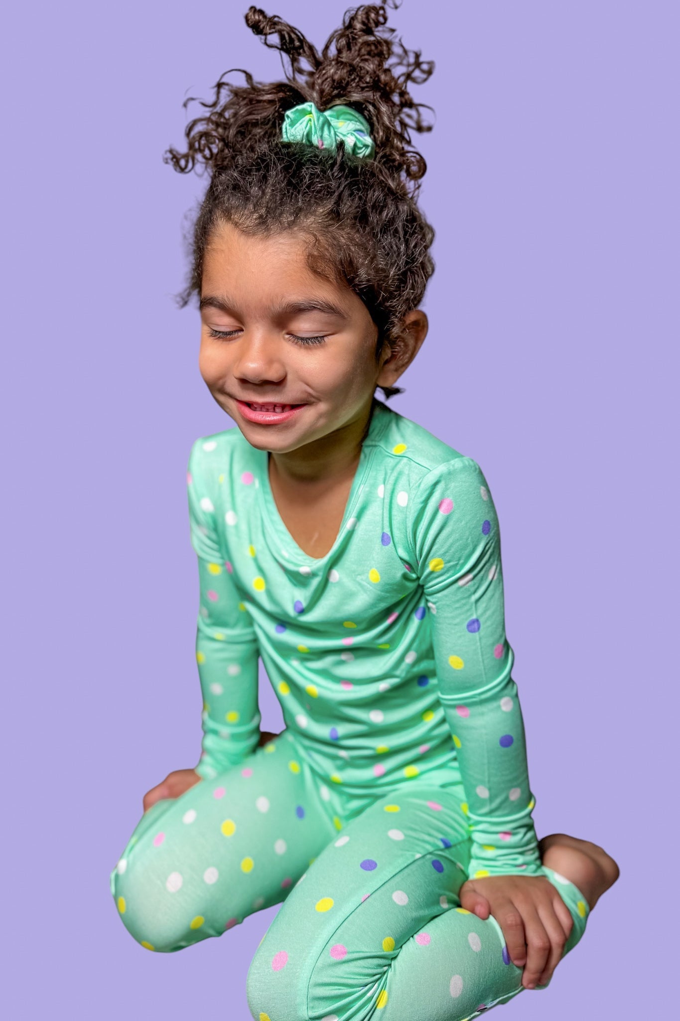 Pastel Dots | Two-piece Bamboo Long Sleeve Toddler & Kids Pajamas