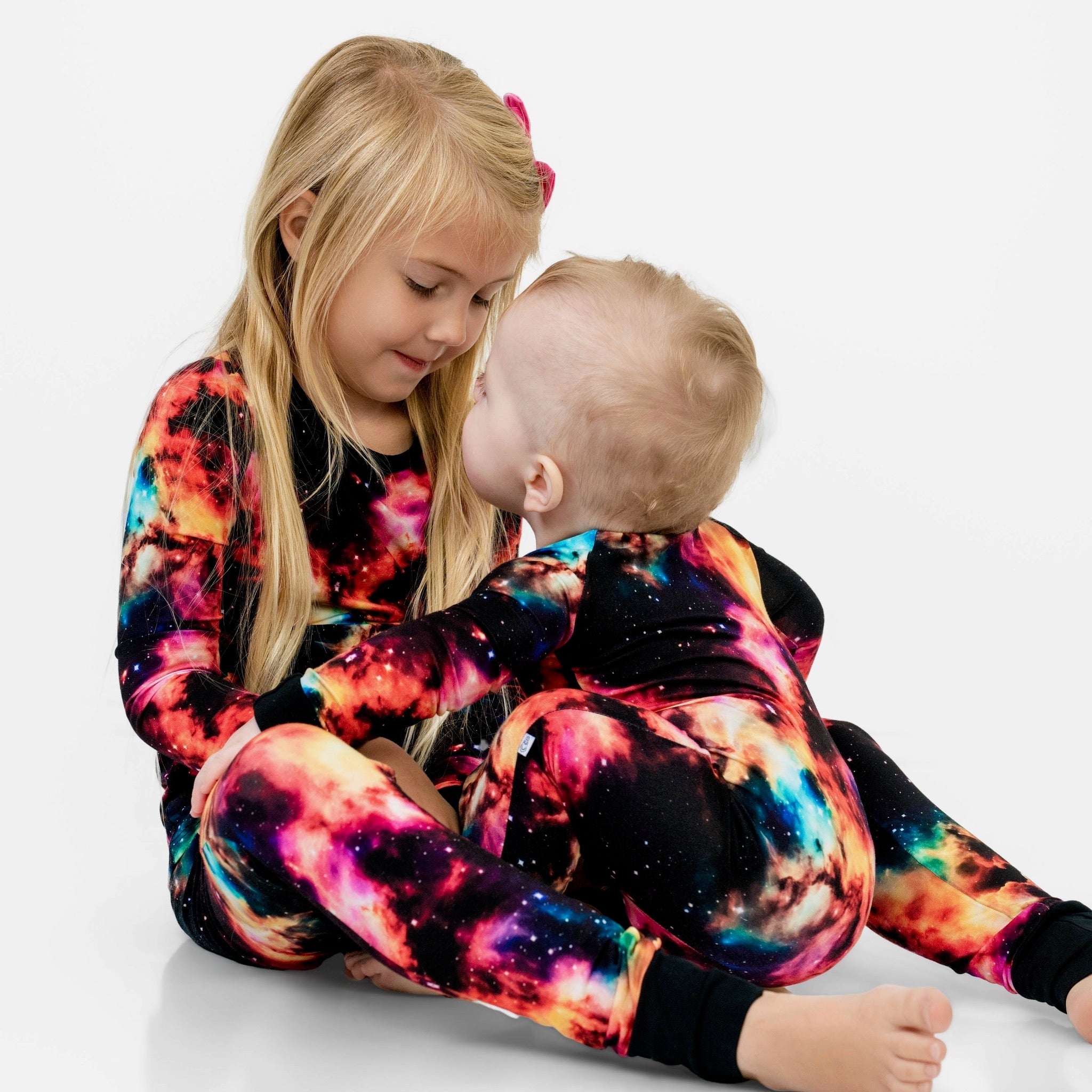 Cosmic Nebula | Two-piece Bamboo Long Sleeve Toddler & Kids Pajamas