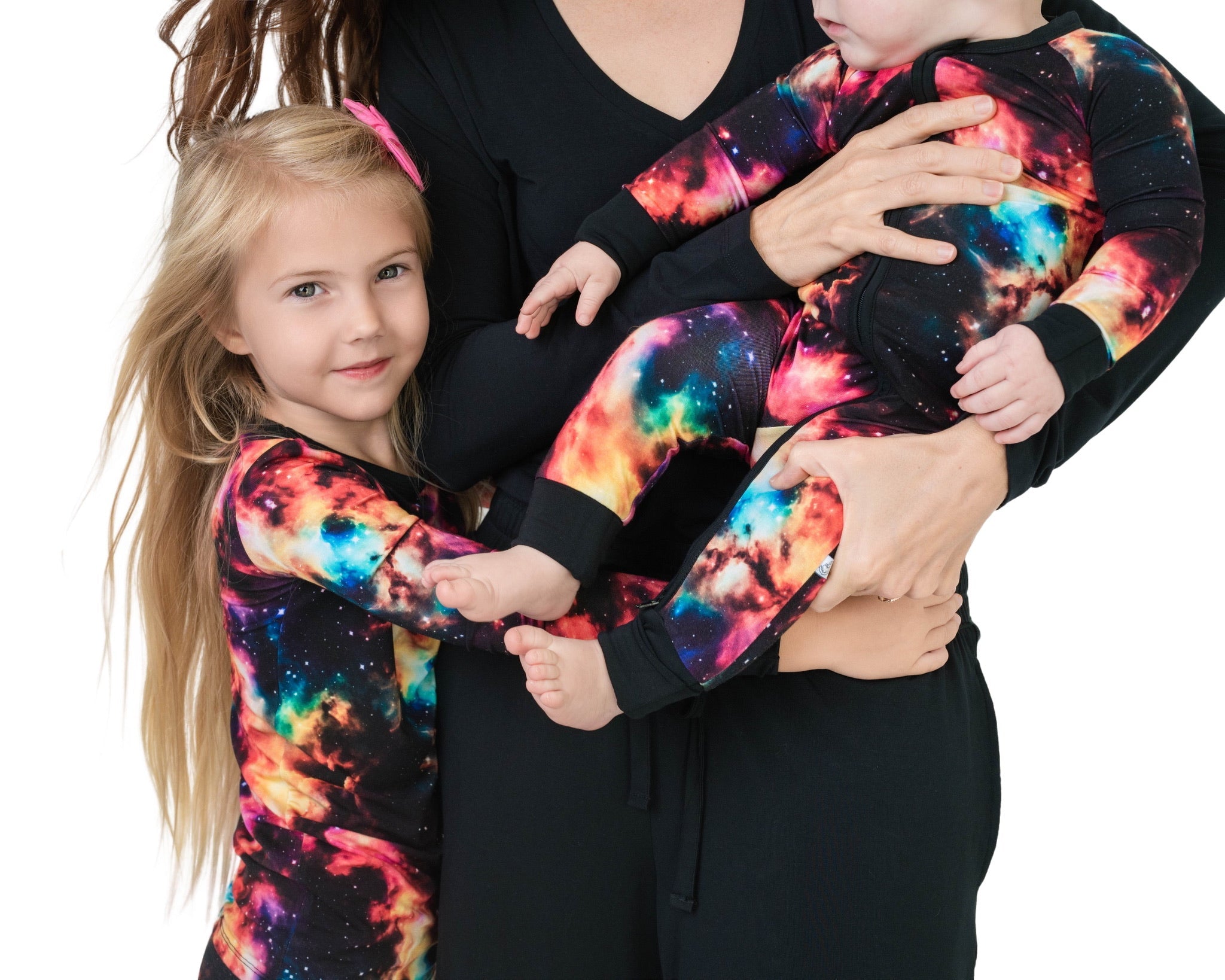 Cosmic Nebula | Two-piece Bamboo Long Sleeve Toddler & Kids Pajamas